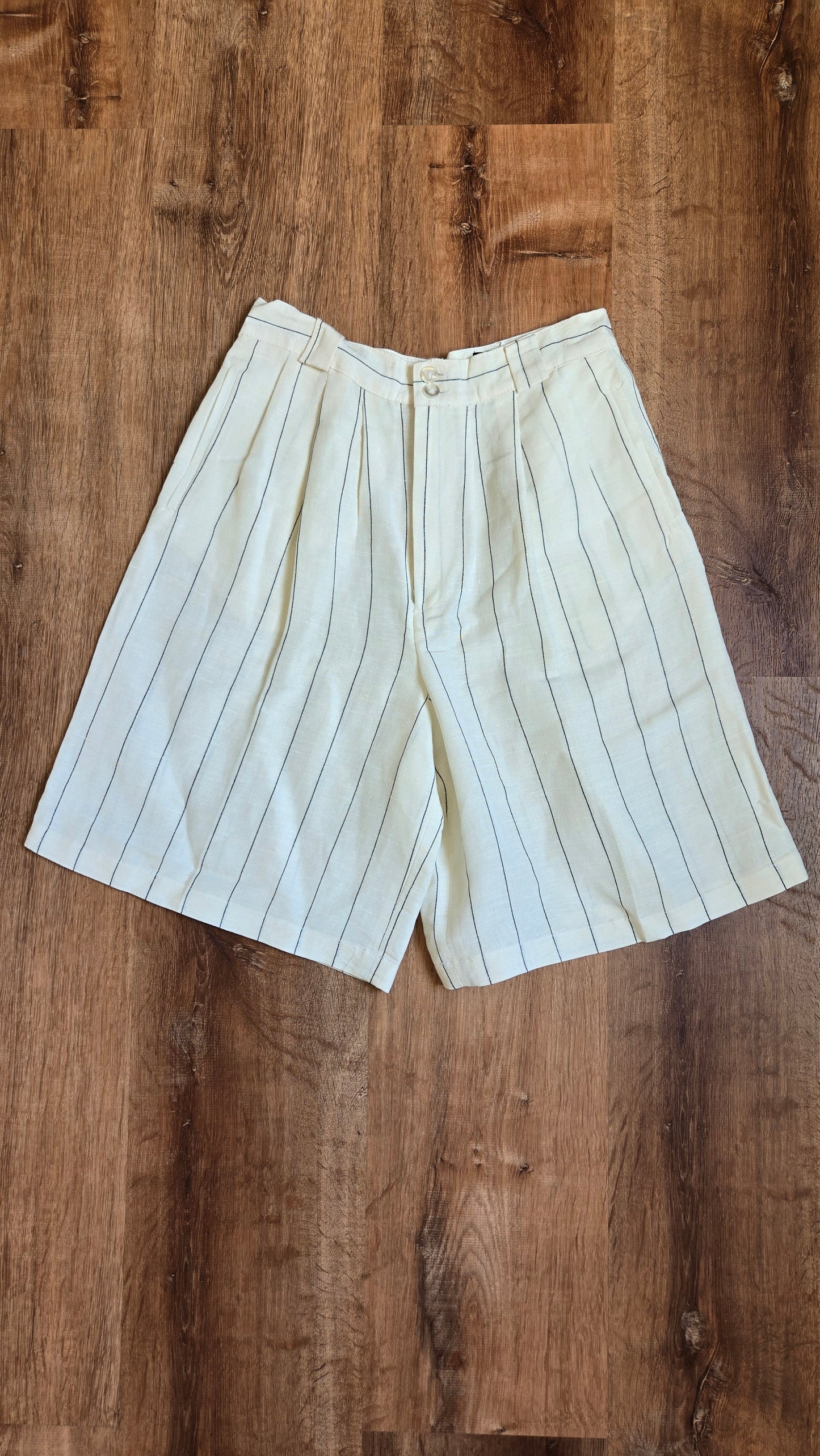 Giorgio di Sant'Angelo linen pinstripe shorts