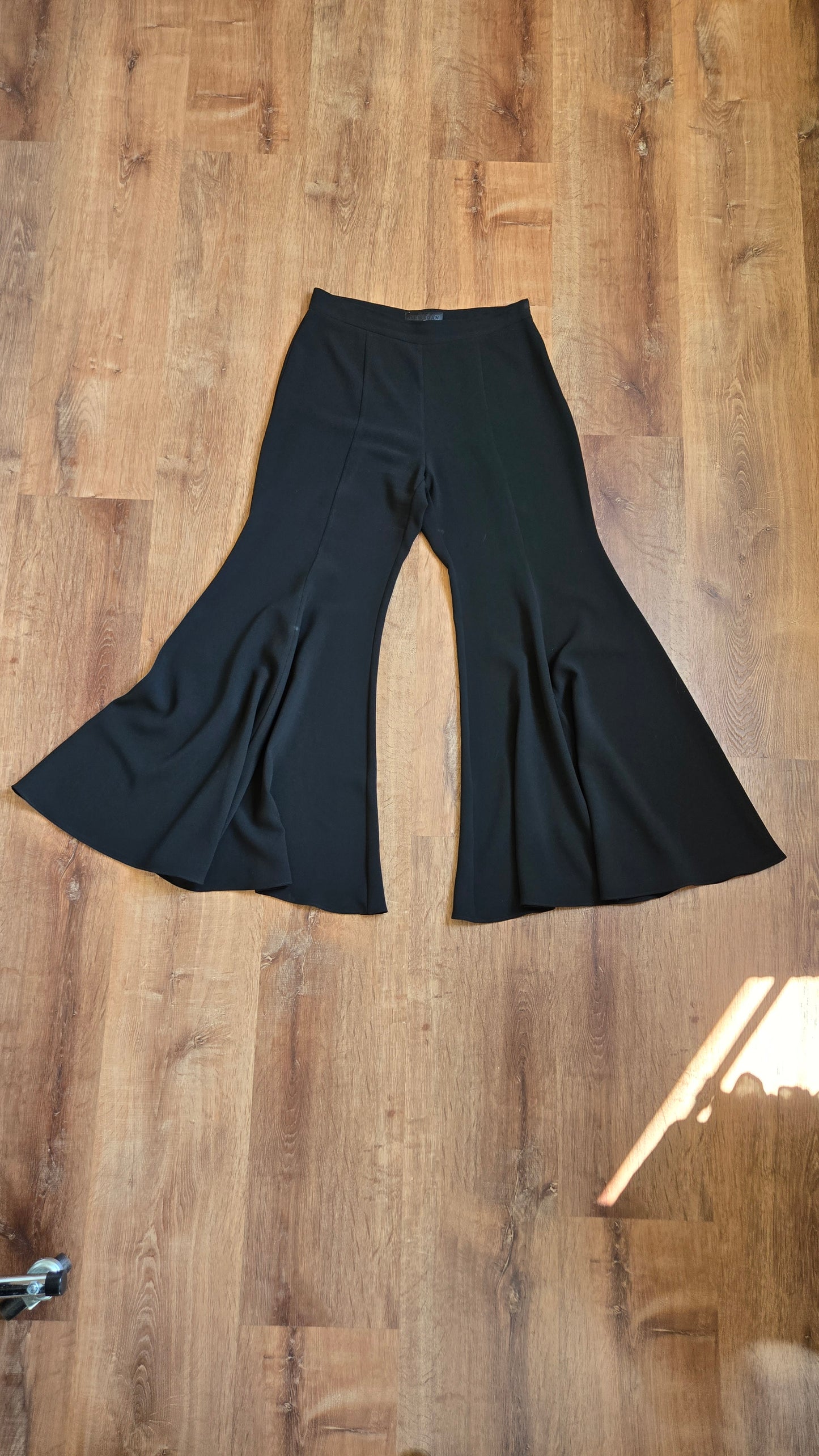 Giant black bell bottoms