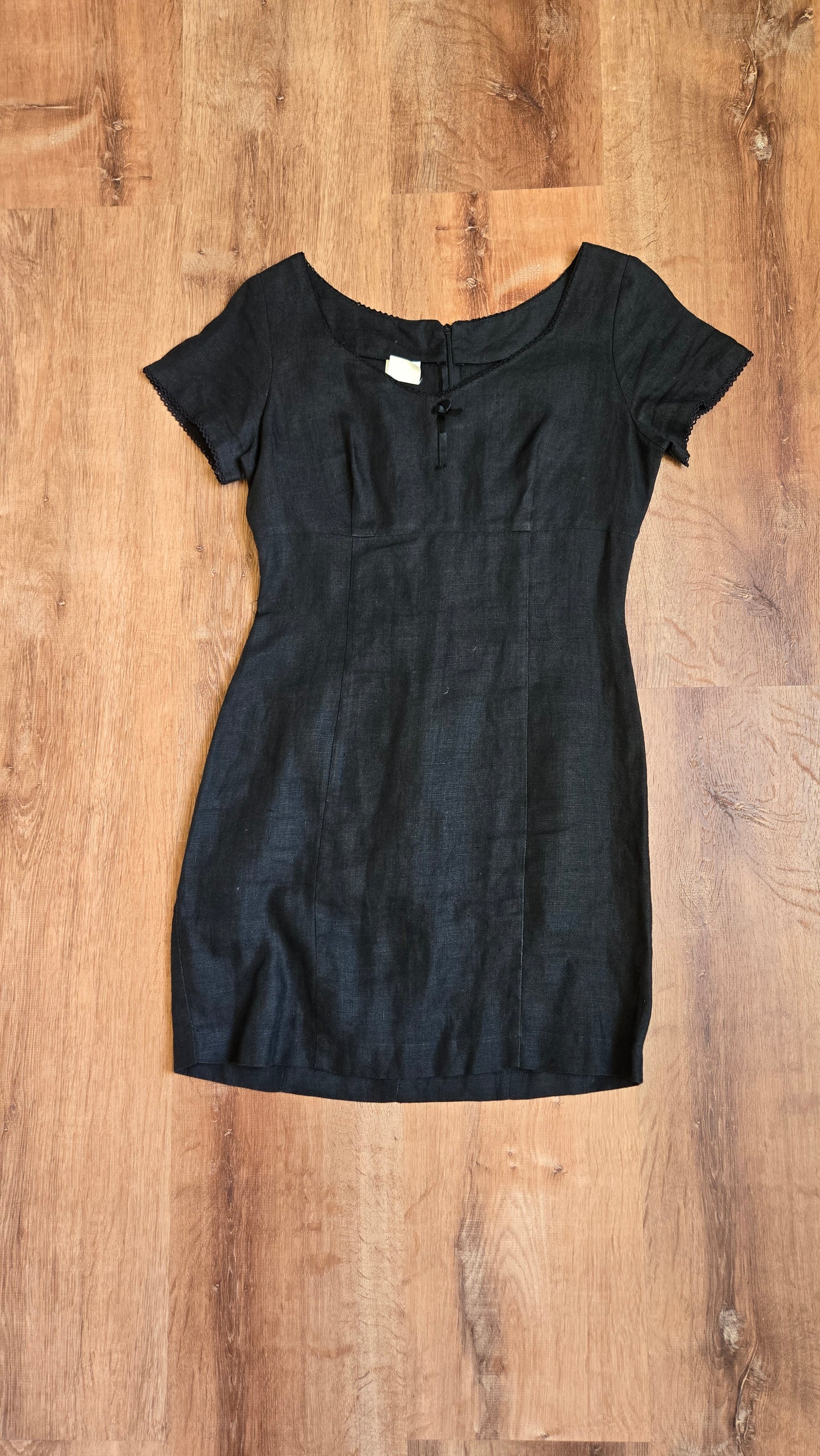 Esprit black linen mini dress
