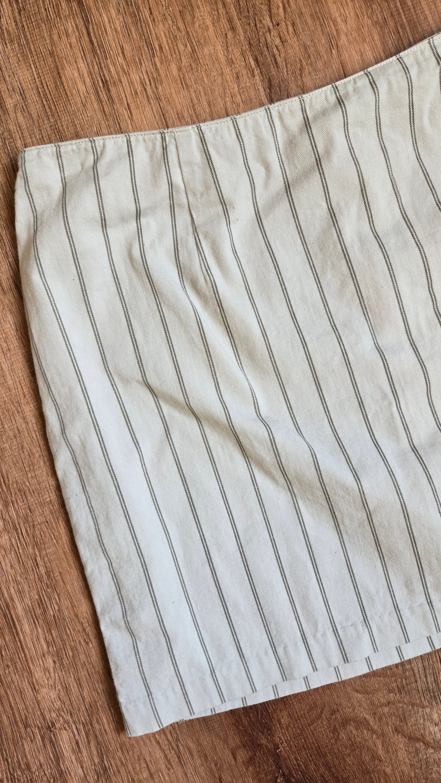 Express pinstripe miniskirt