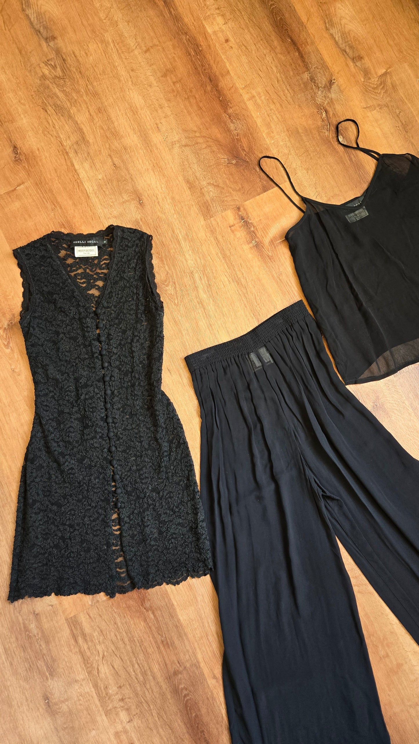 Henri Bendel three-piece sheer set