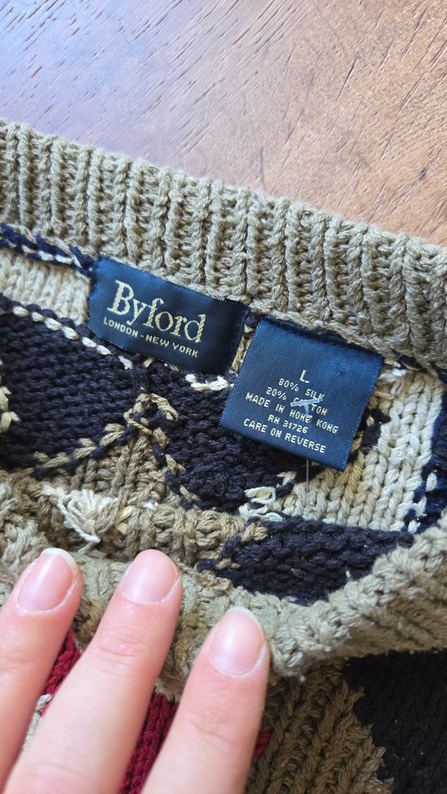 Byford chunky silk southwest sweater