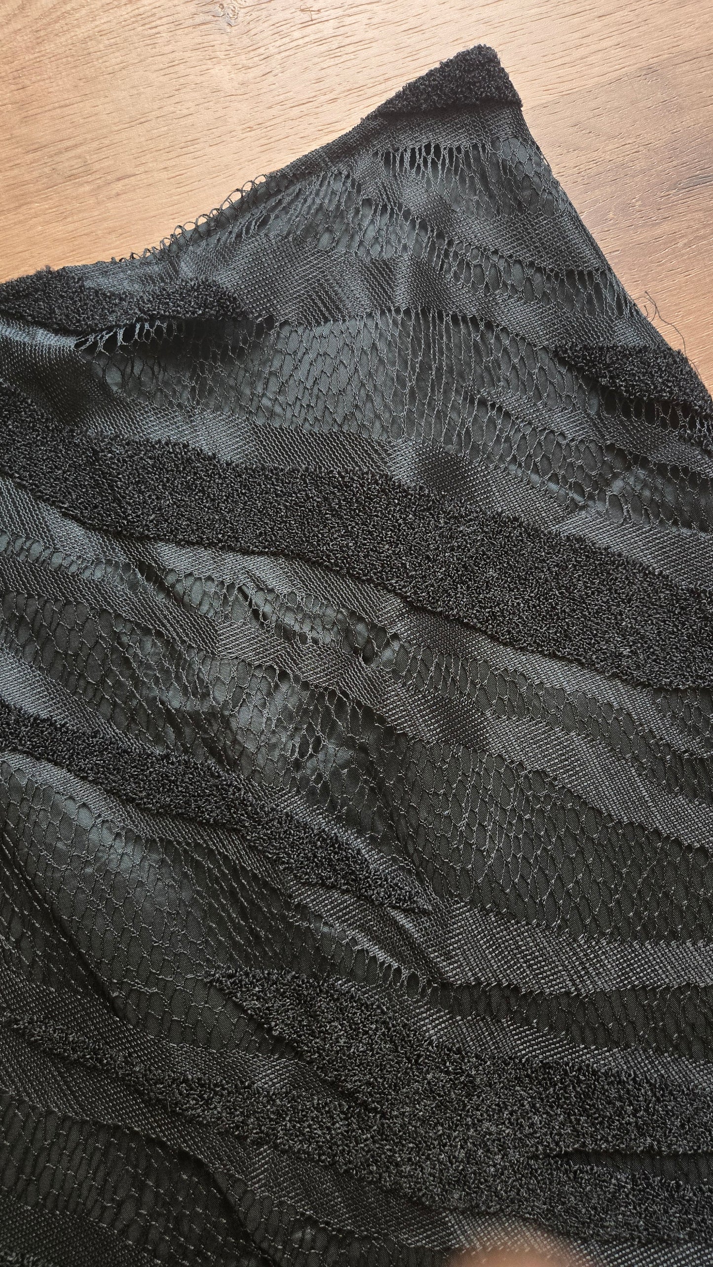 Sooki textured crochet fringe skirt