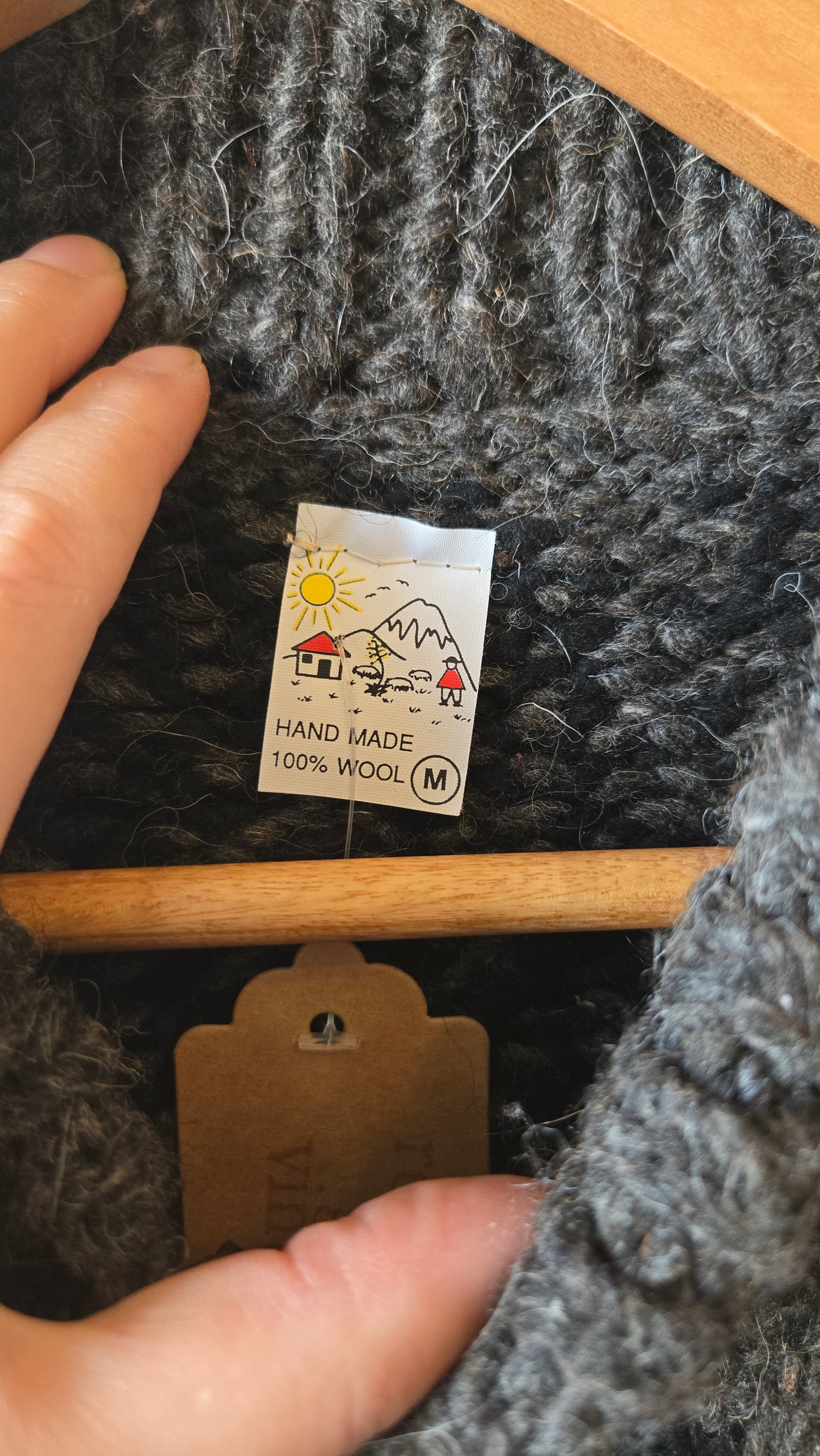 Chunky wool sweater jacket