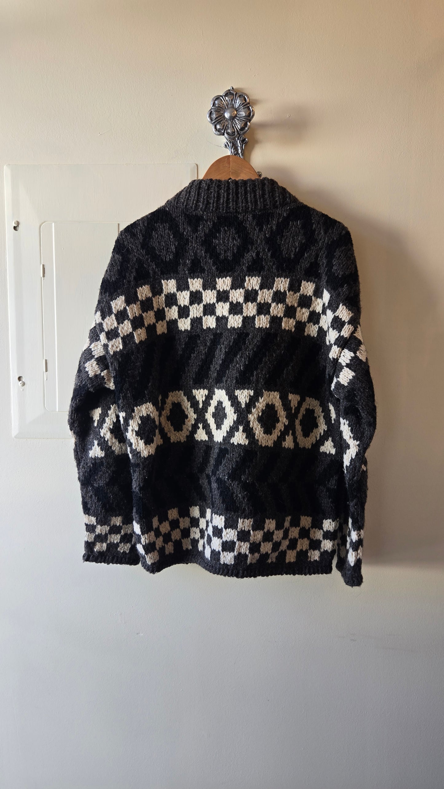 Chunky wool sweater jacket