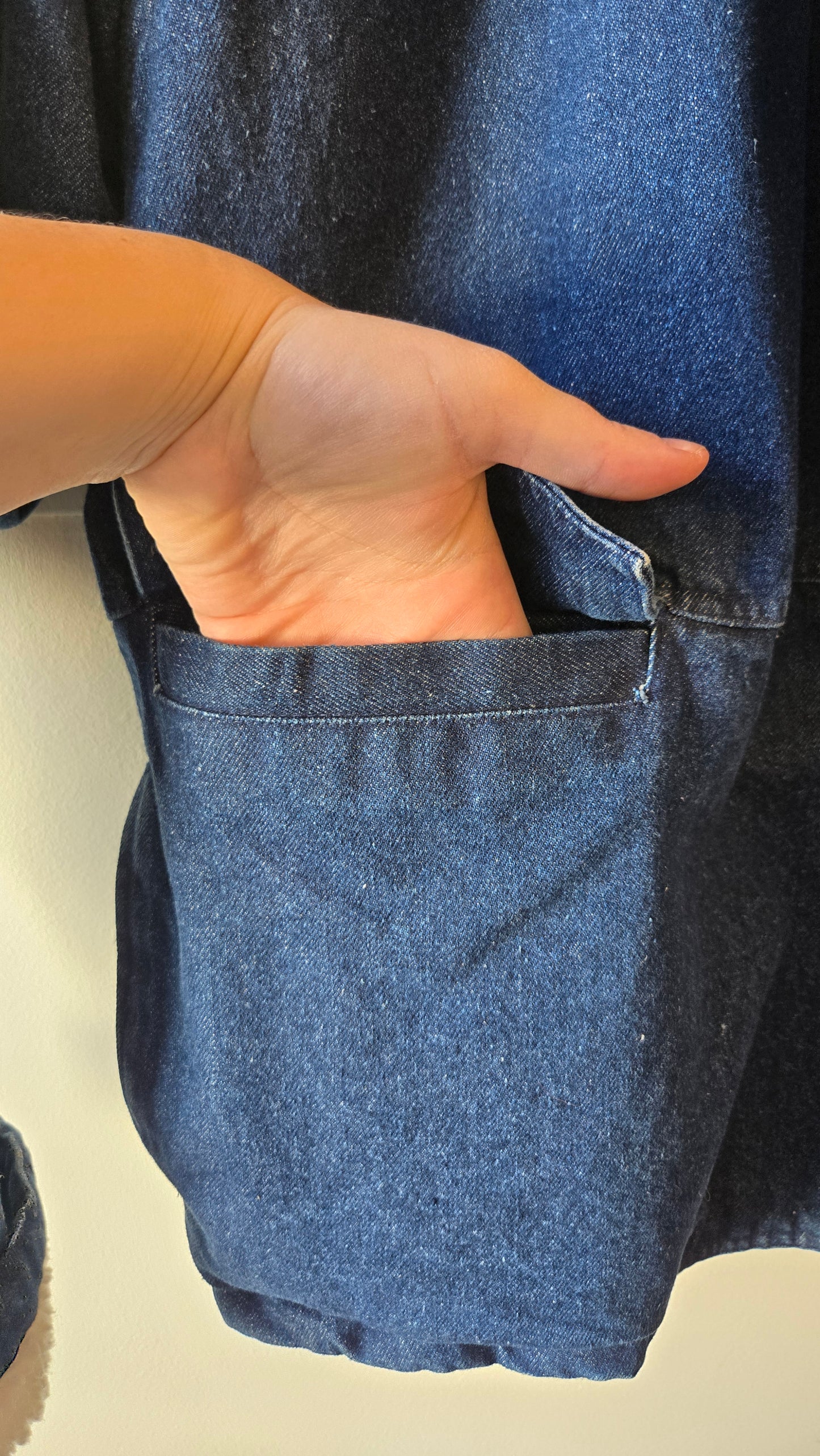 Ann Taylor shearling collar denim jacket