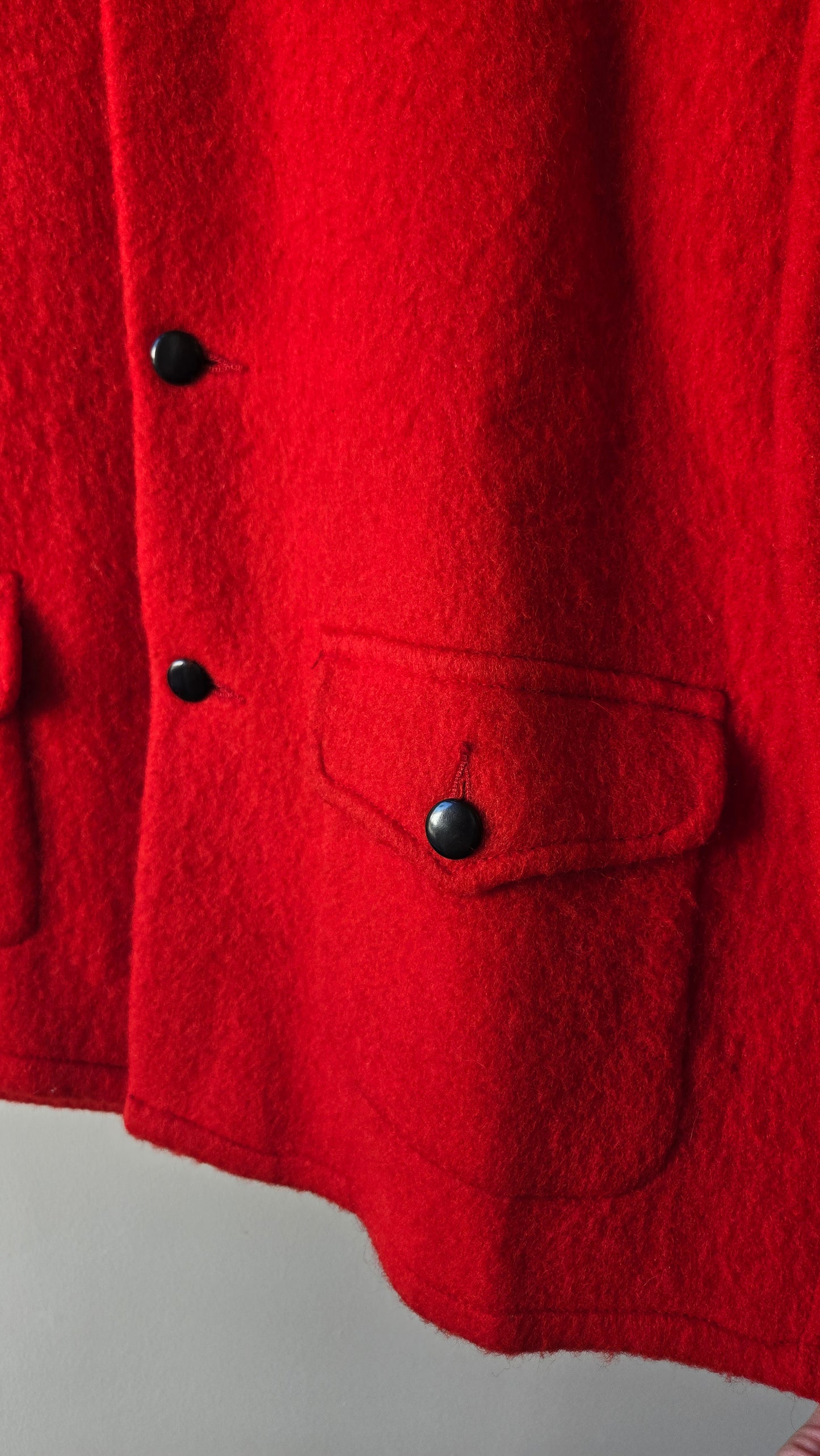Hudson Bay red wool coat