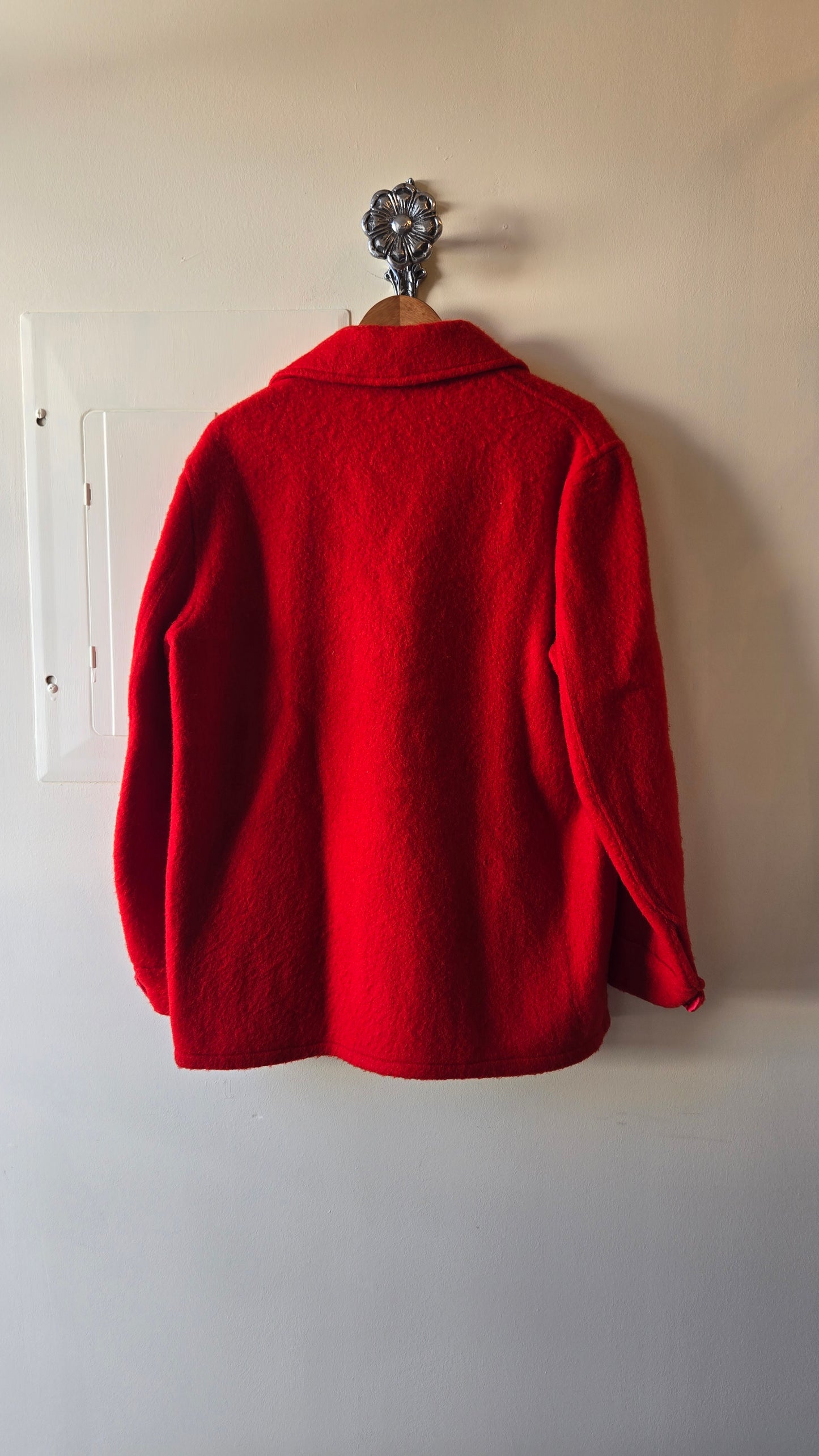 Hudson Bay red wool coat