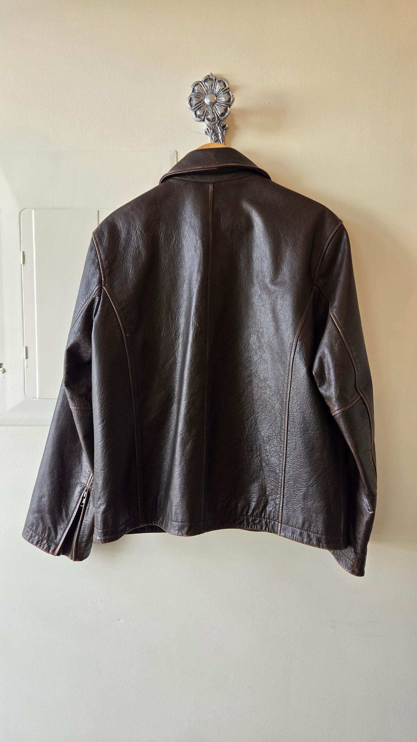 Cherokee brown leather jacket