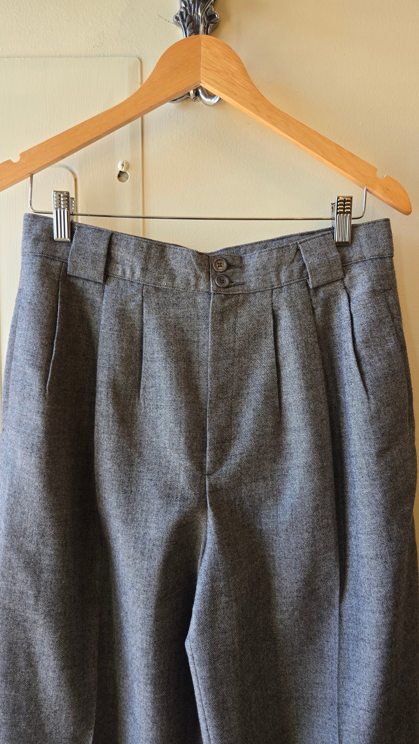Giorgio Sant'Angelo grey heathered wool pants