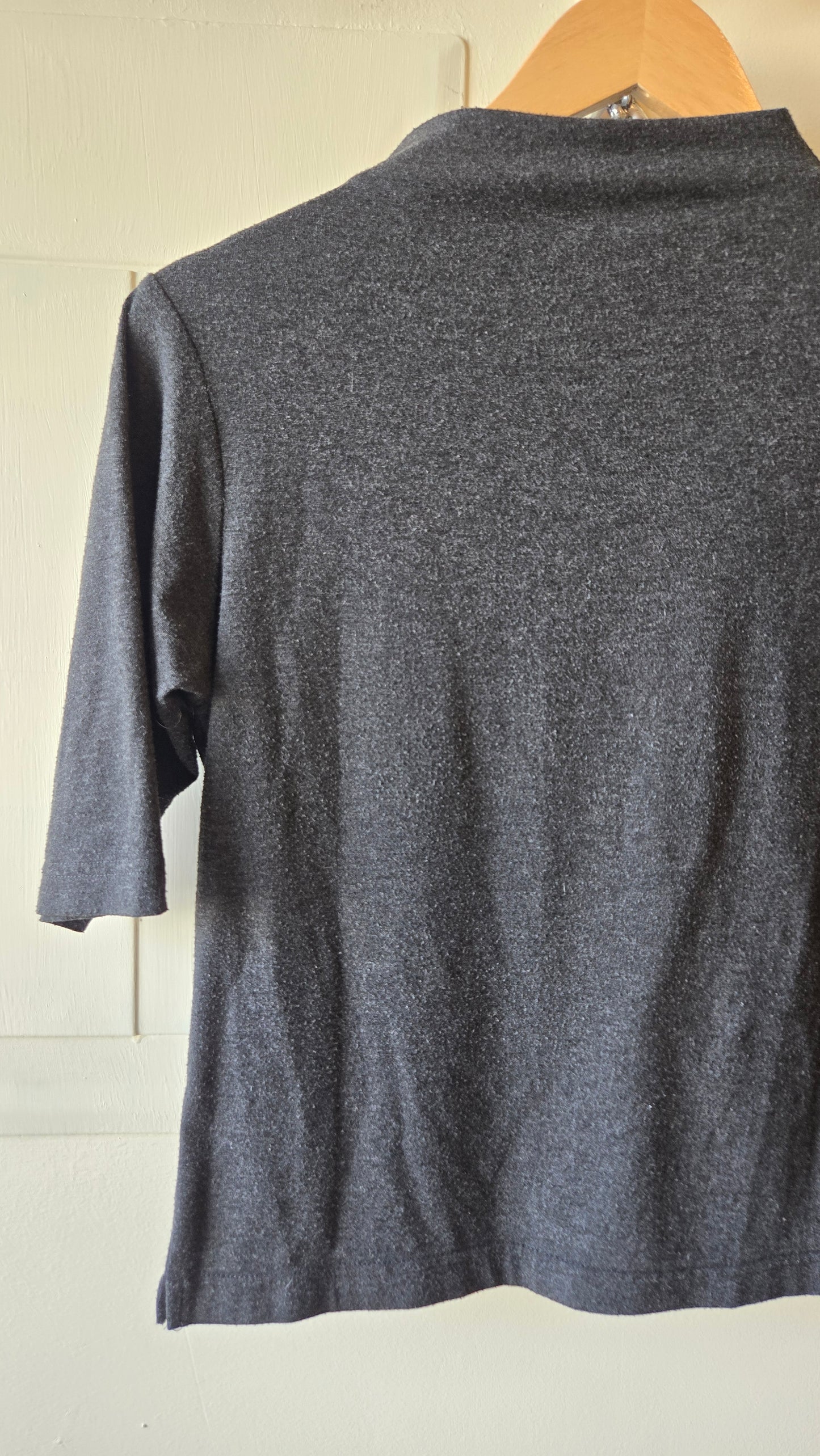 Merona grey mock neck top