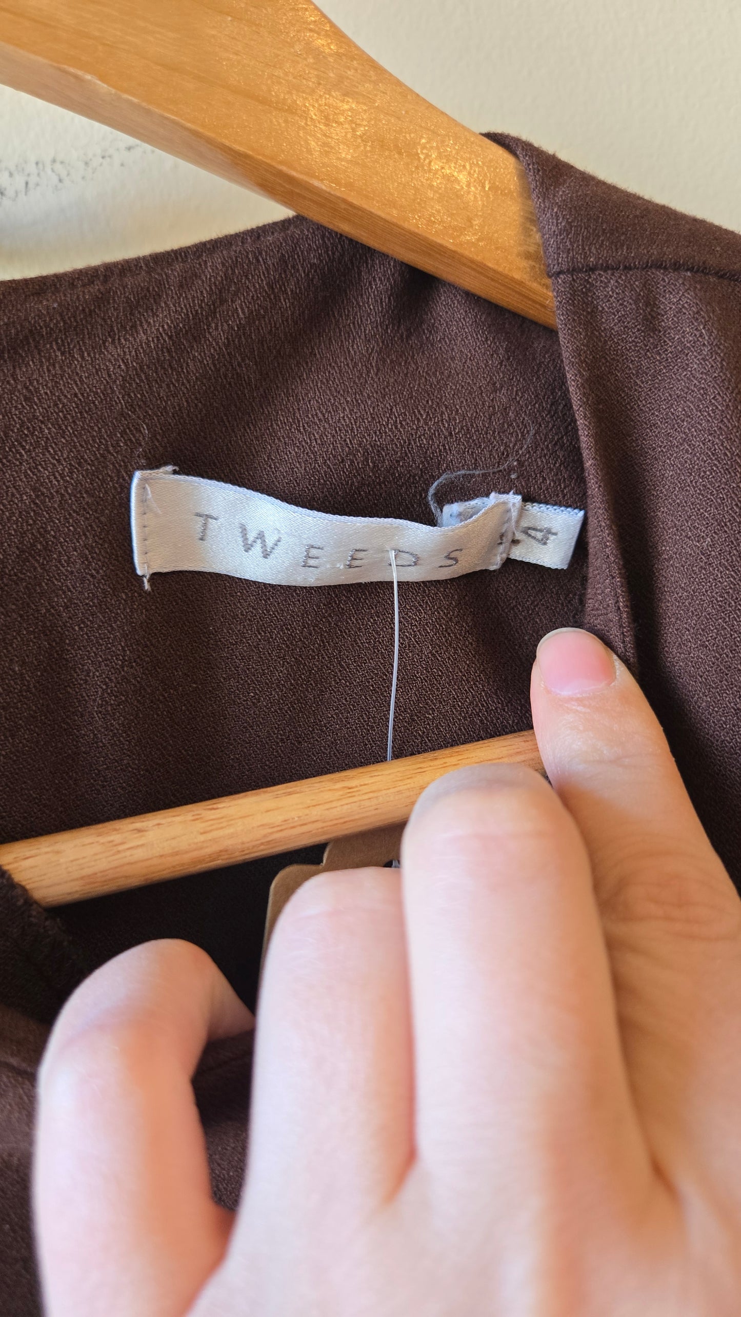 Tweeds brown skater dress