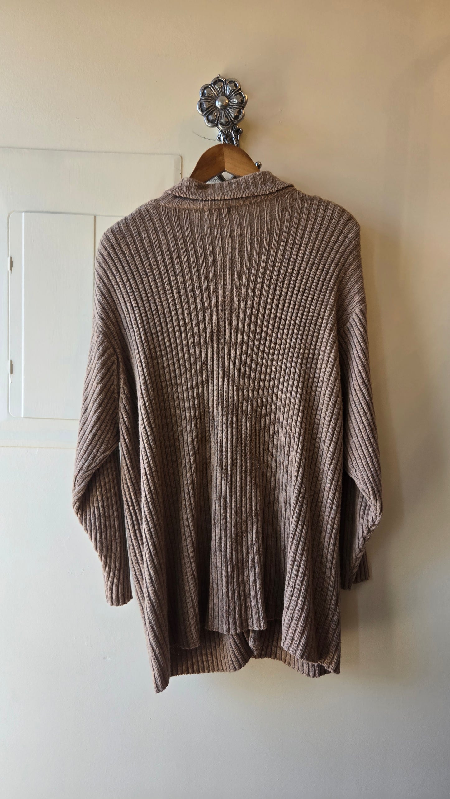 Pierre Cardin tan sweater jacket