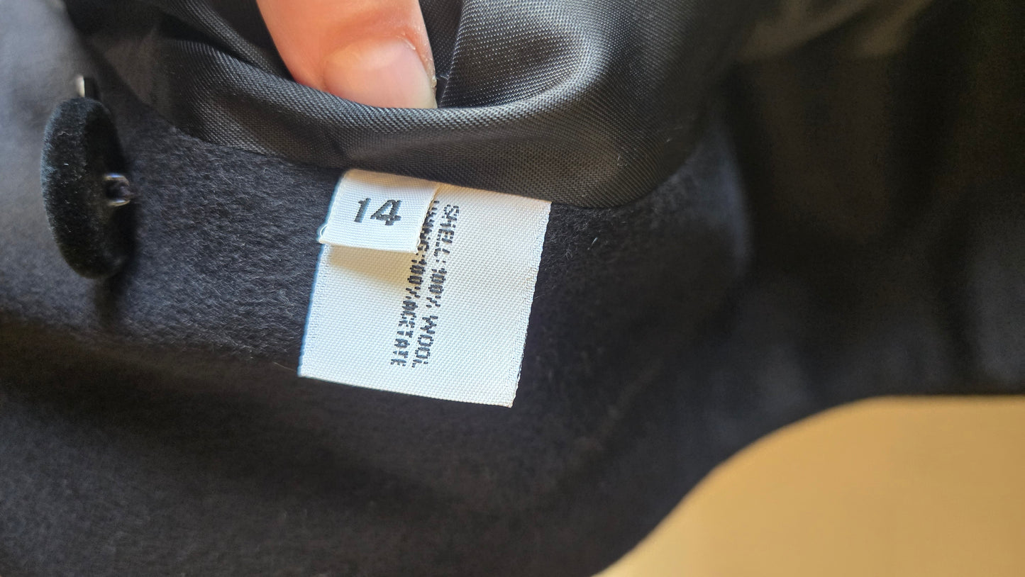 Forecaster black velvet collar & trim coat