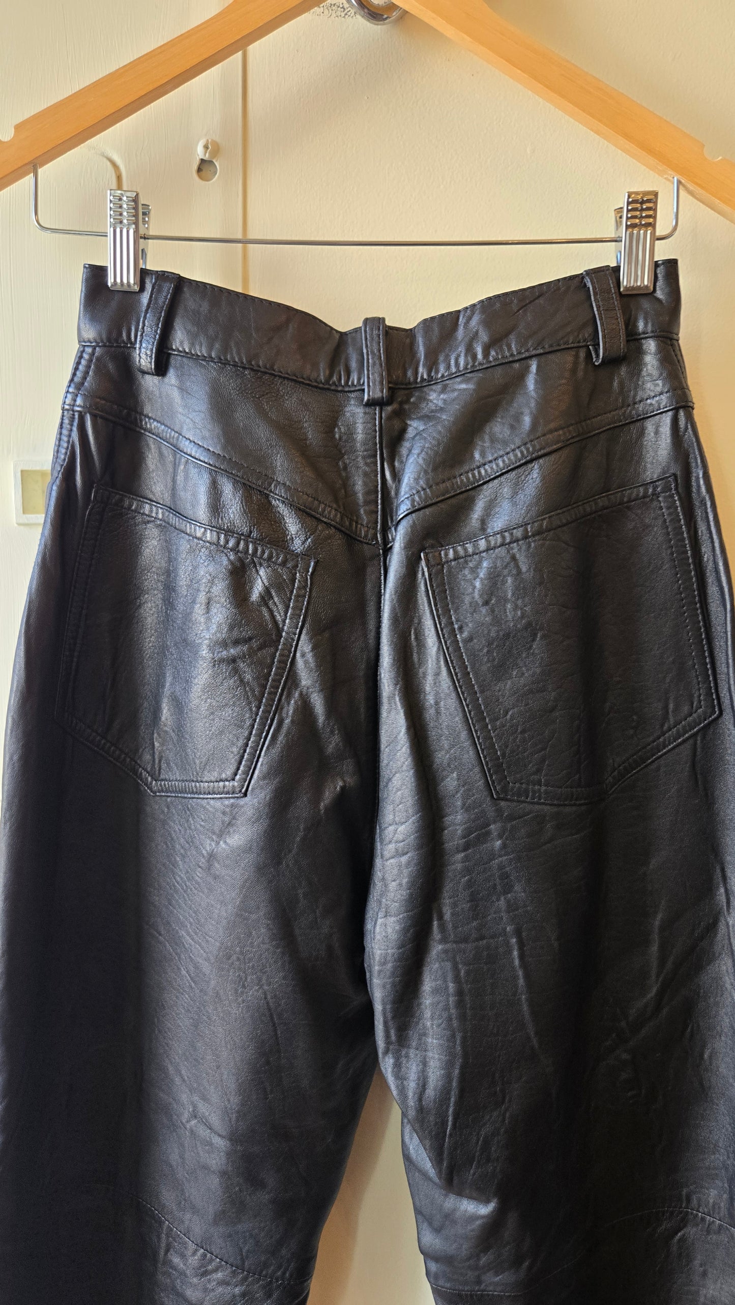 Lizwear black leather pants