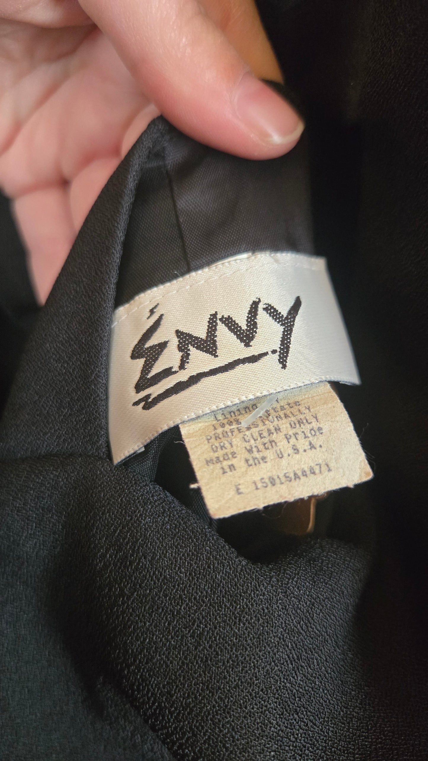 Envy rhinestone bow-back LBD