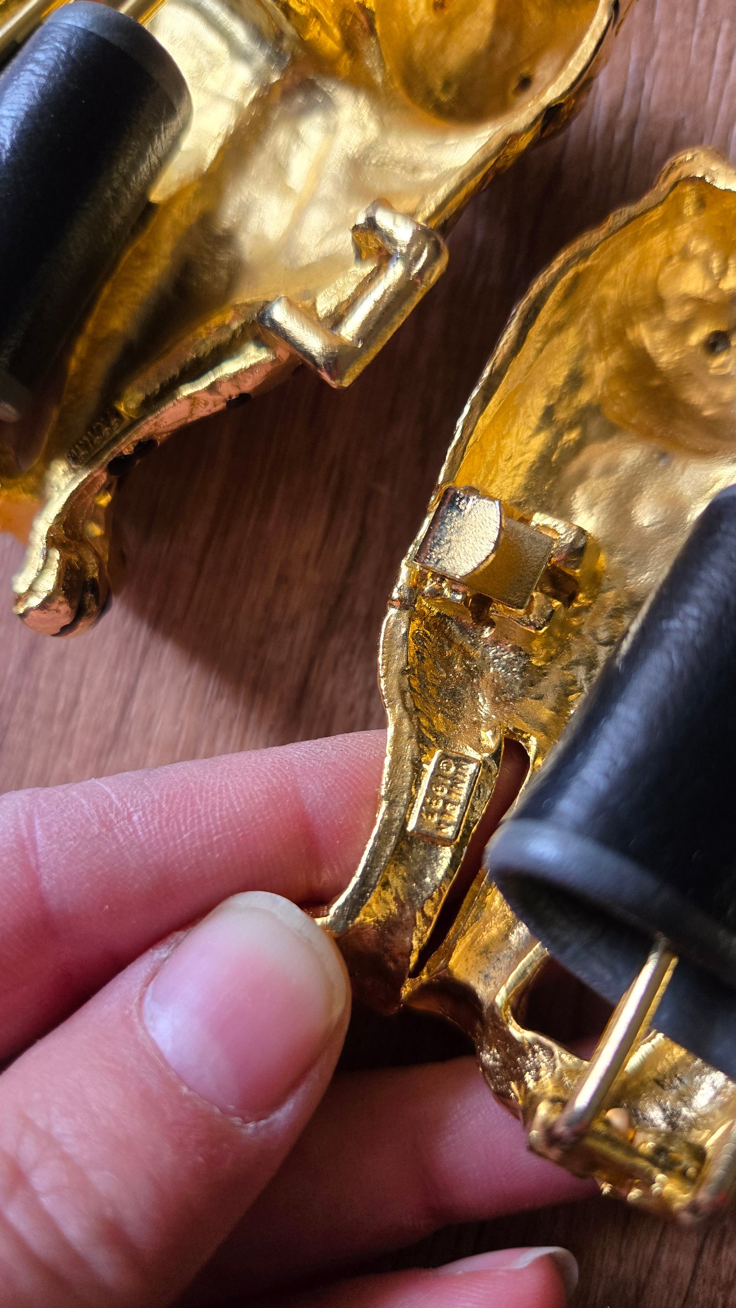 Mimi Di N mega leopard belt