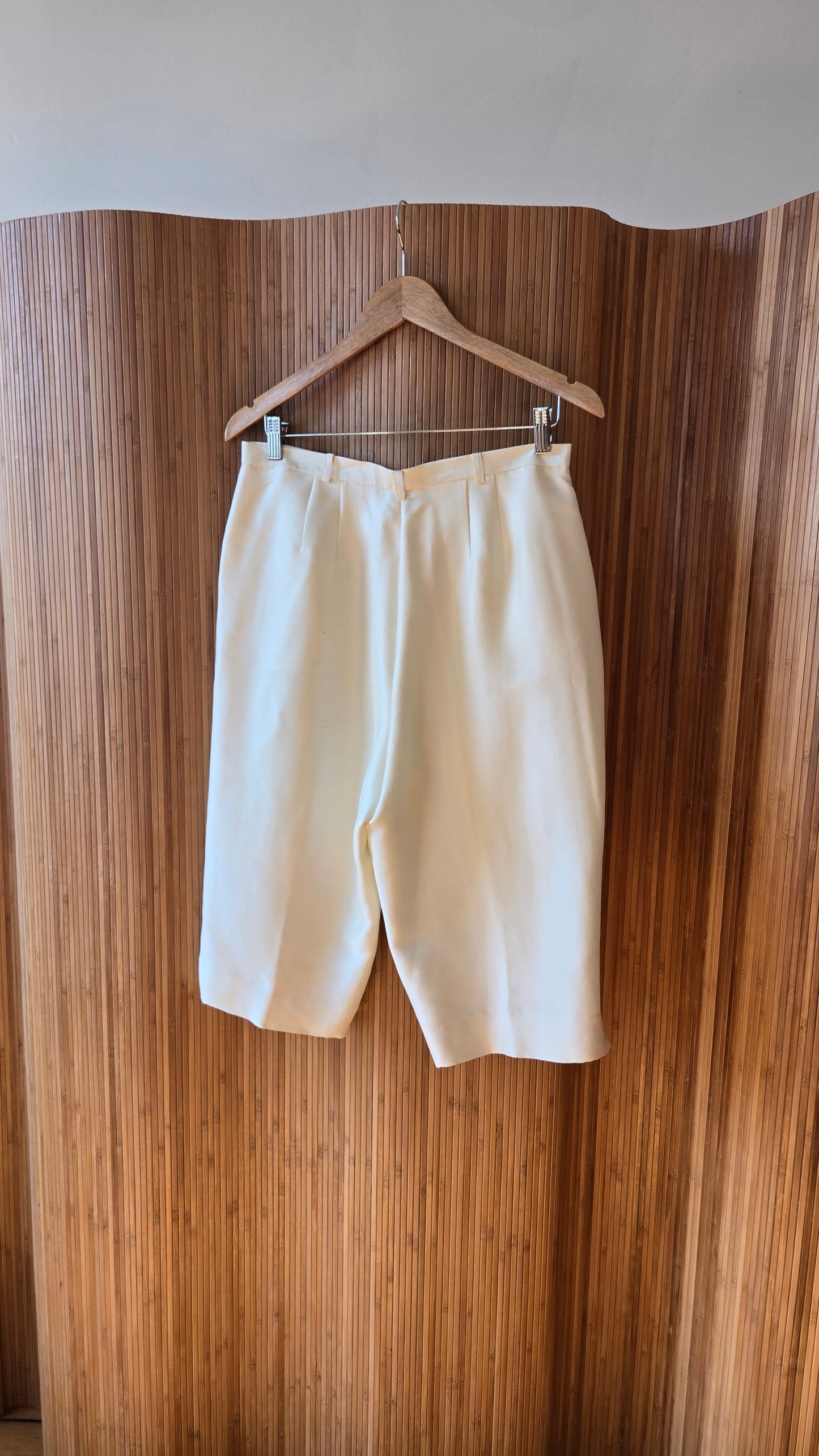 Chaus cream silk board shorts