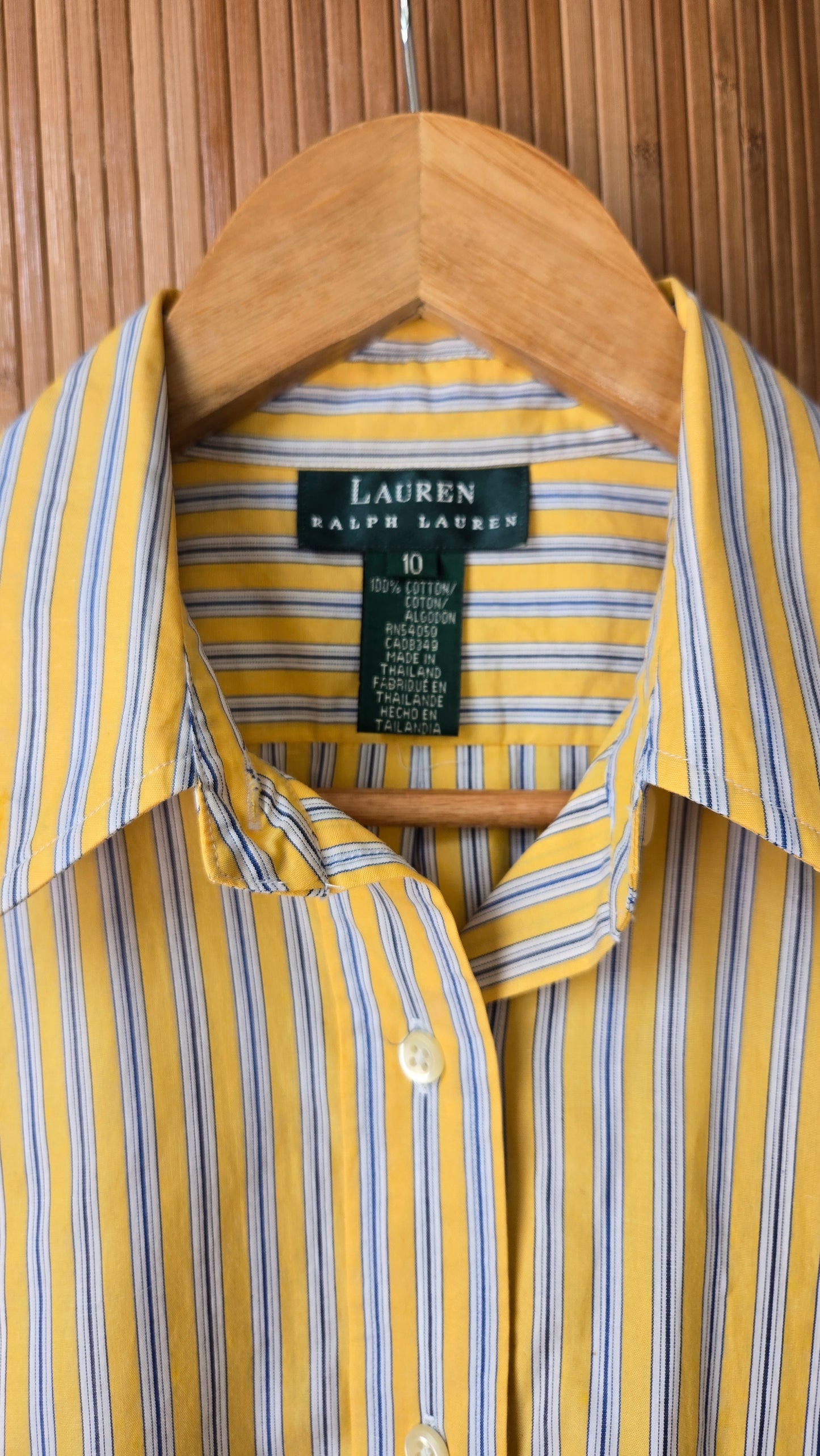 Ralph Lauren yellow striped oxford
