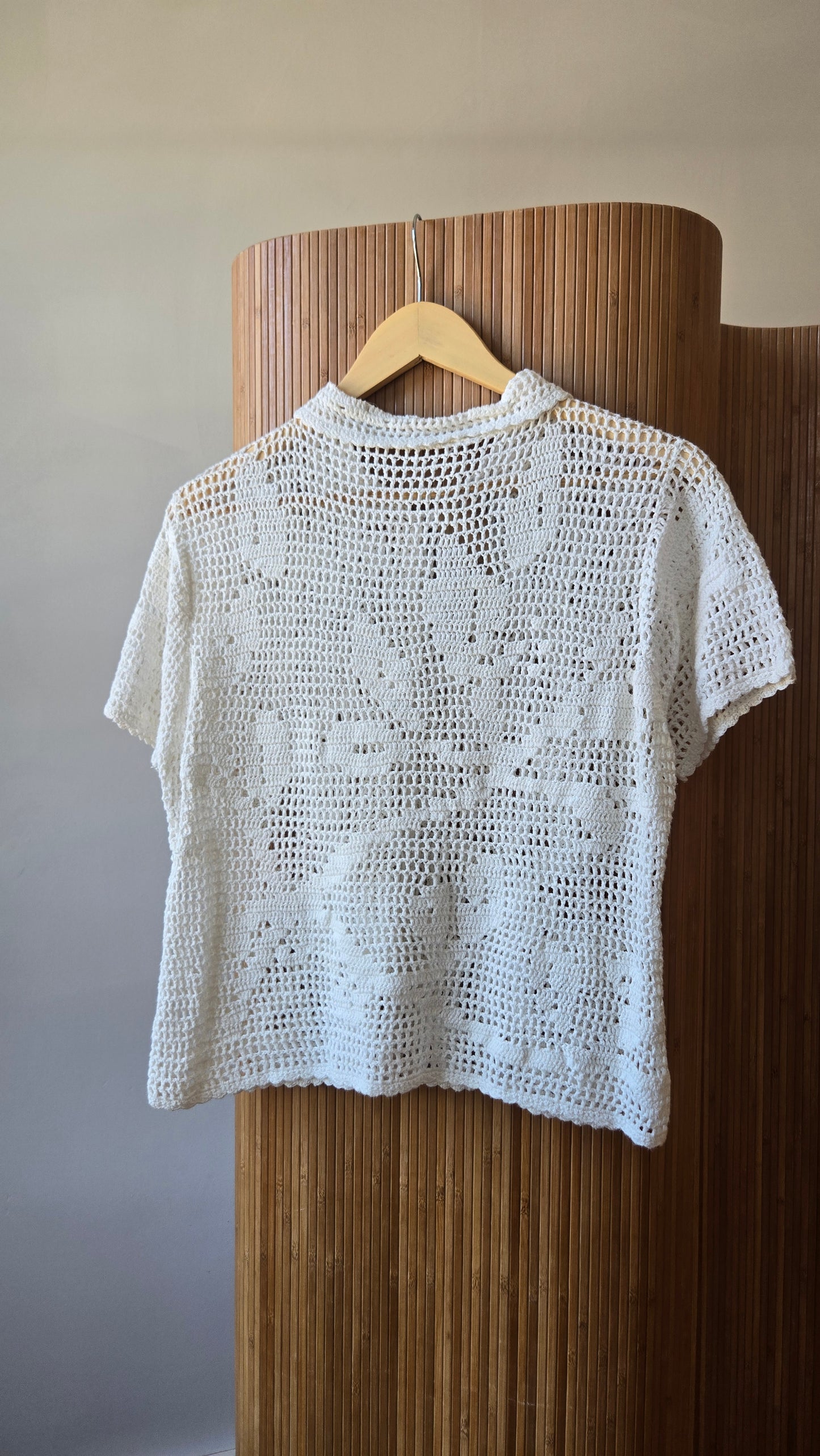 White crochet top!