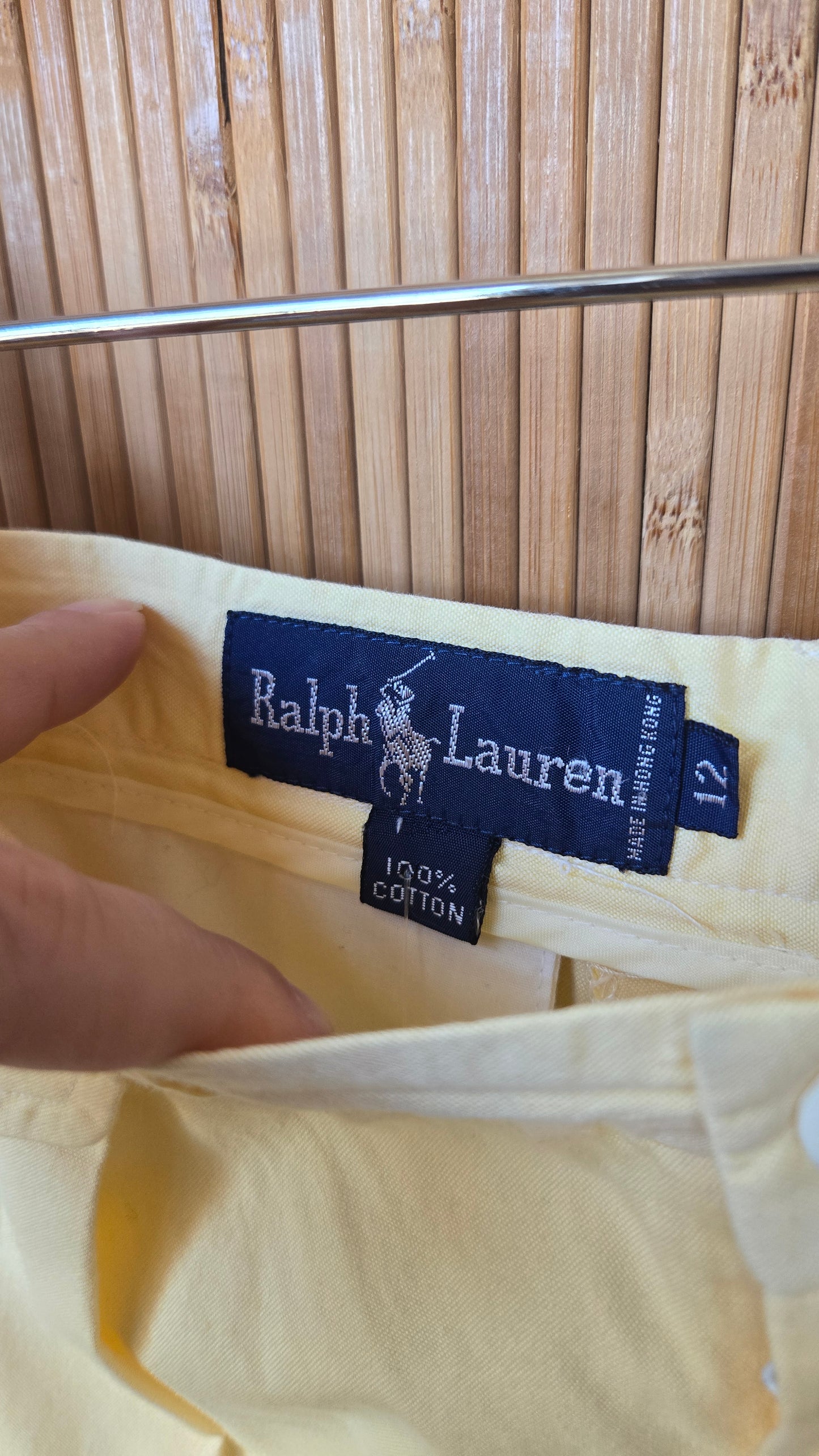 Ralph Lauren butter yellow bermuda shorts