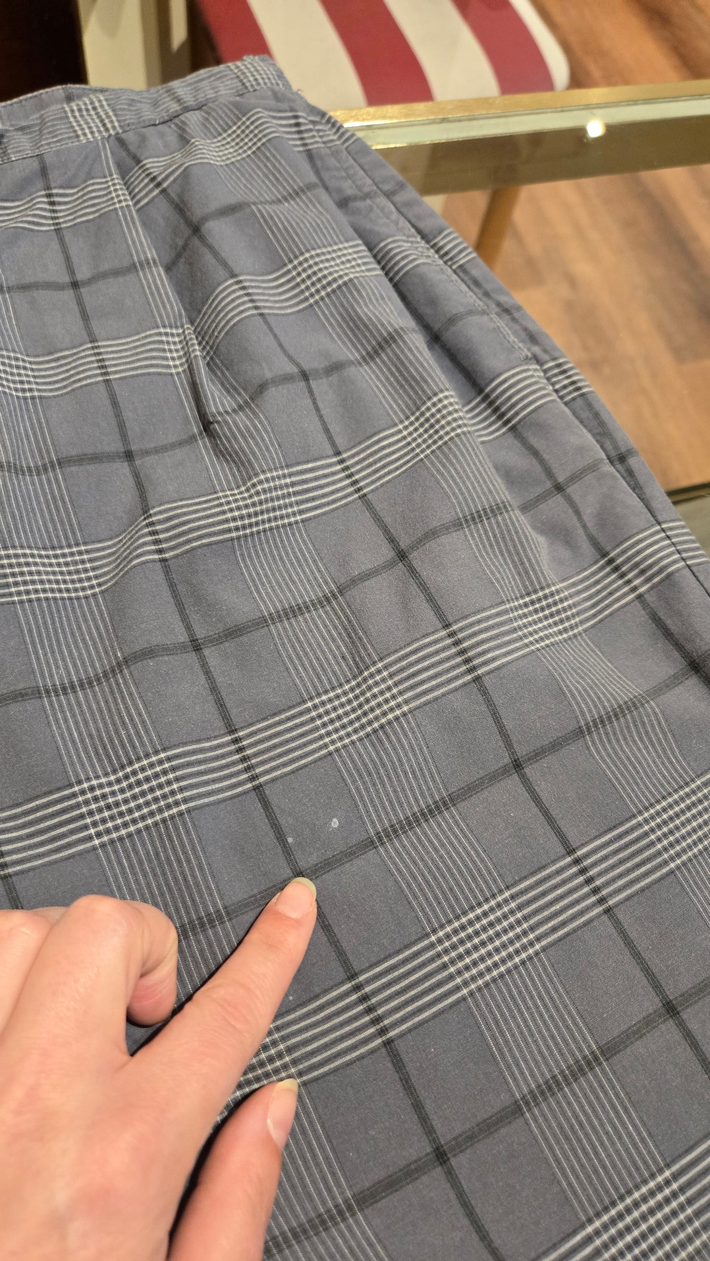 Gap blue plaid pants