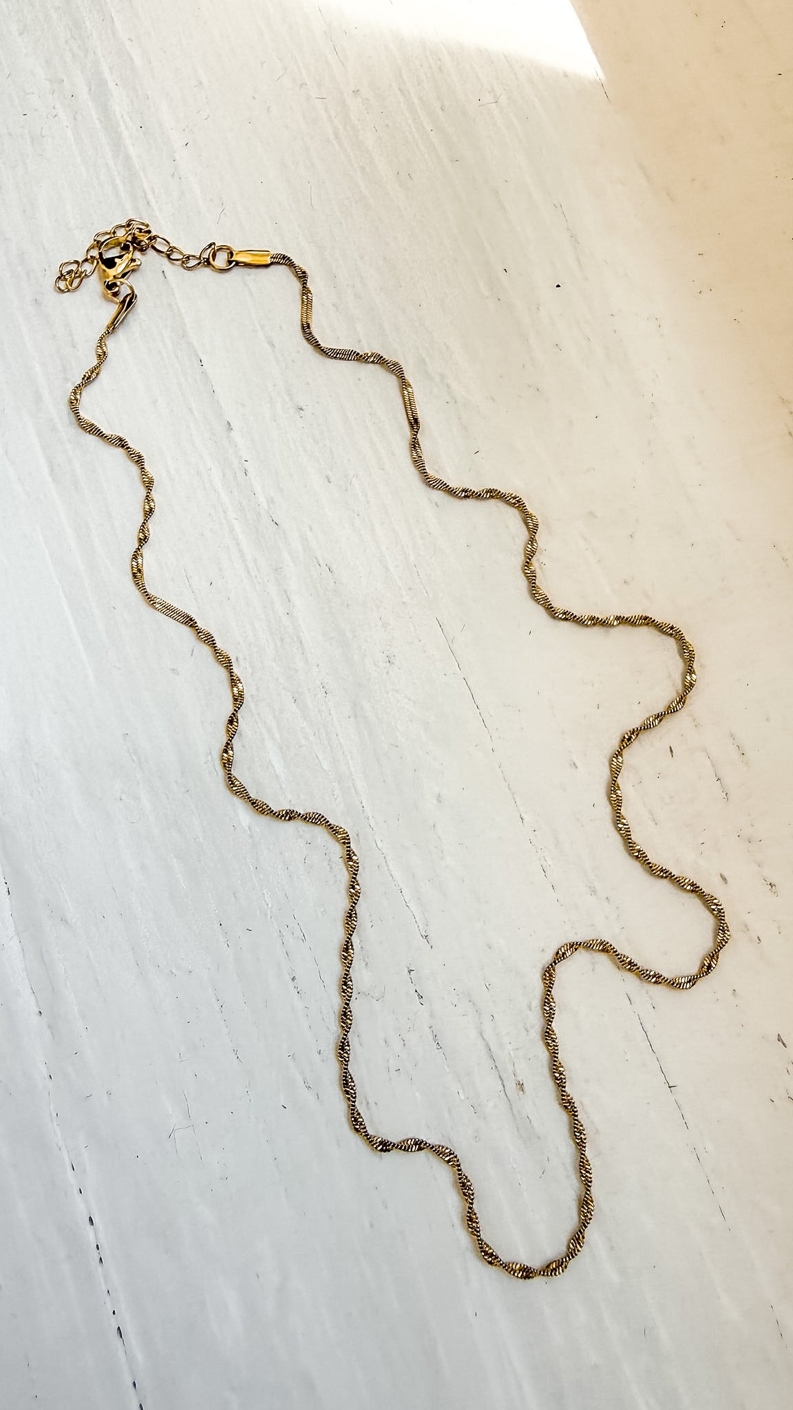 Gold Dainty Chain Necklace