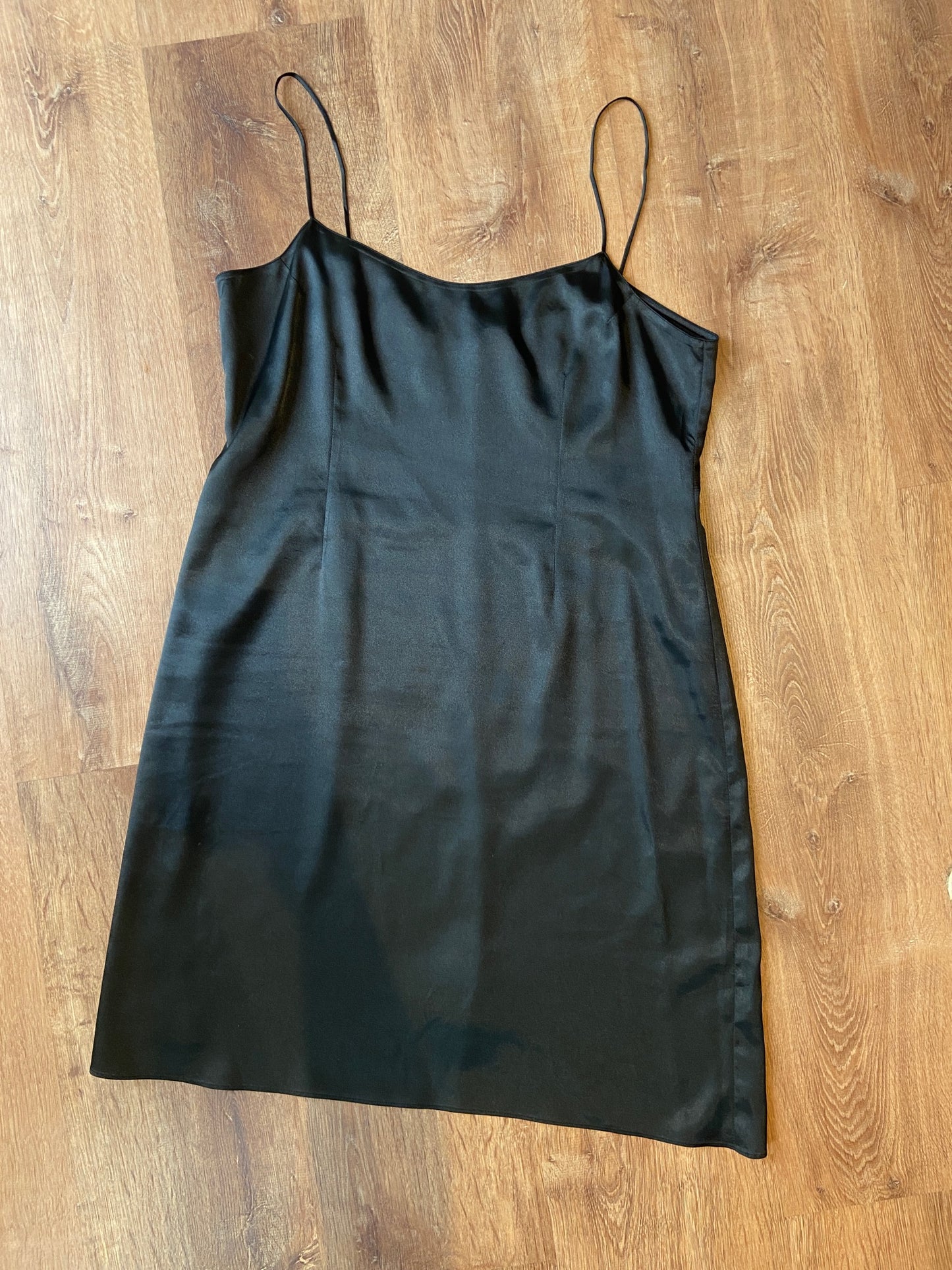 Teri Jon black stain slip dress