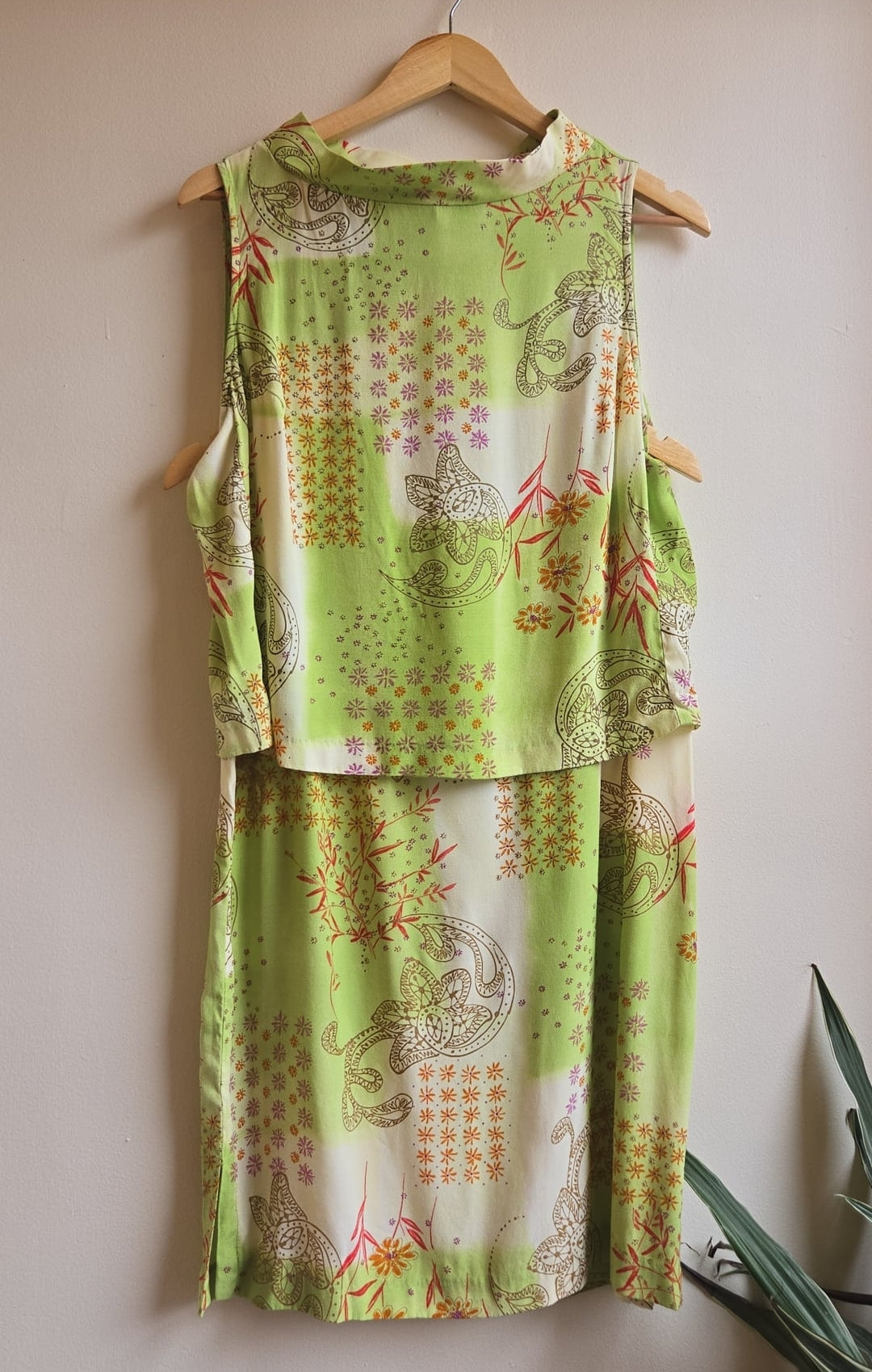 d terrel green skirt set