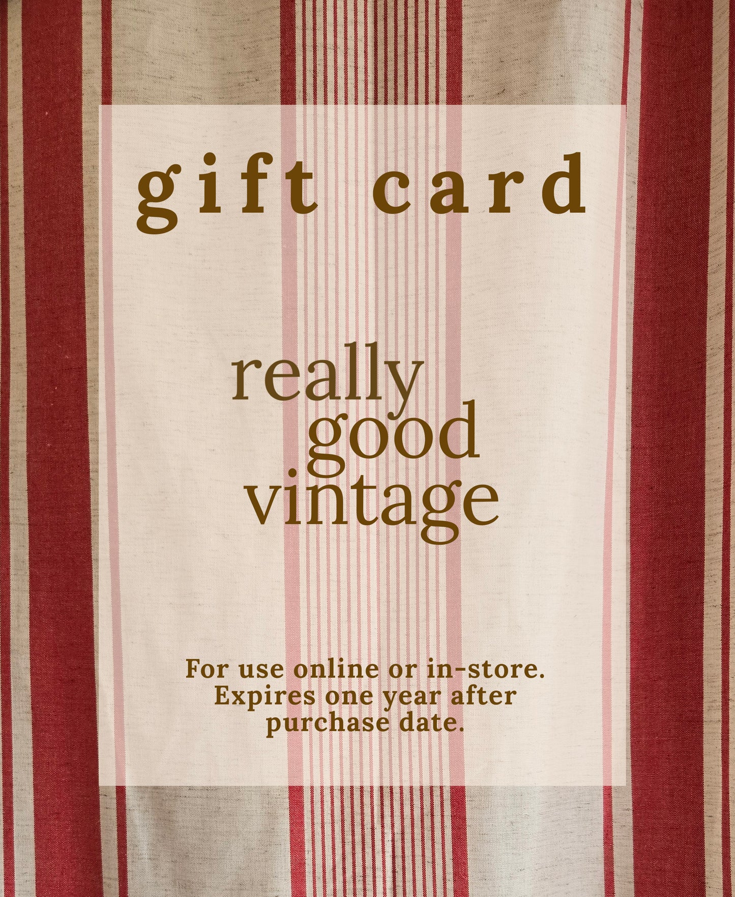 Really Good Vintage gift card