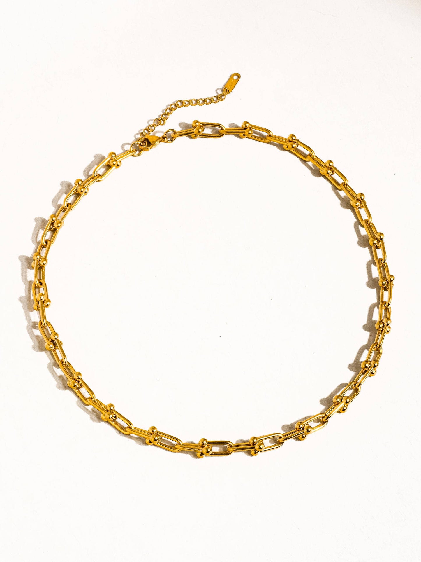 Denise gold U-link necklace