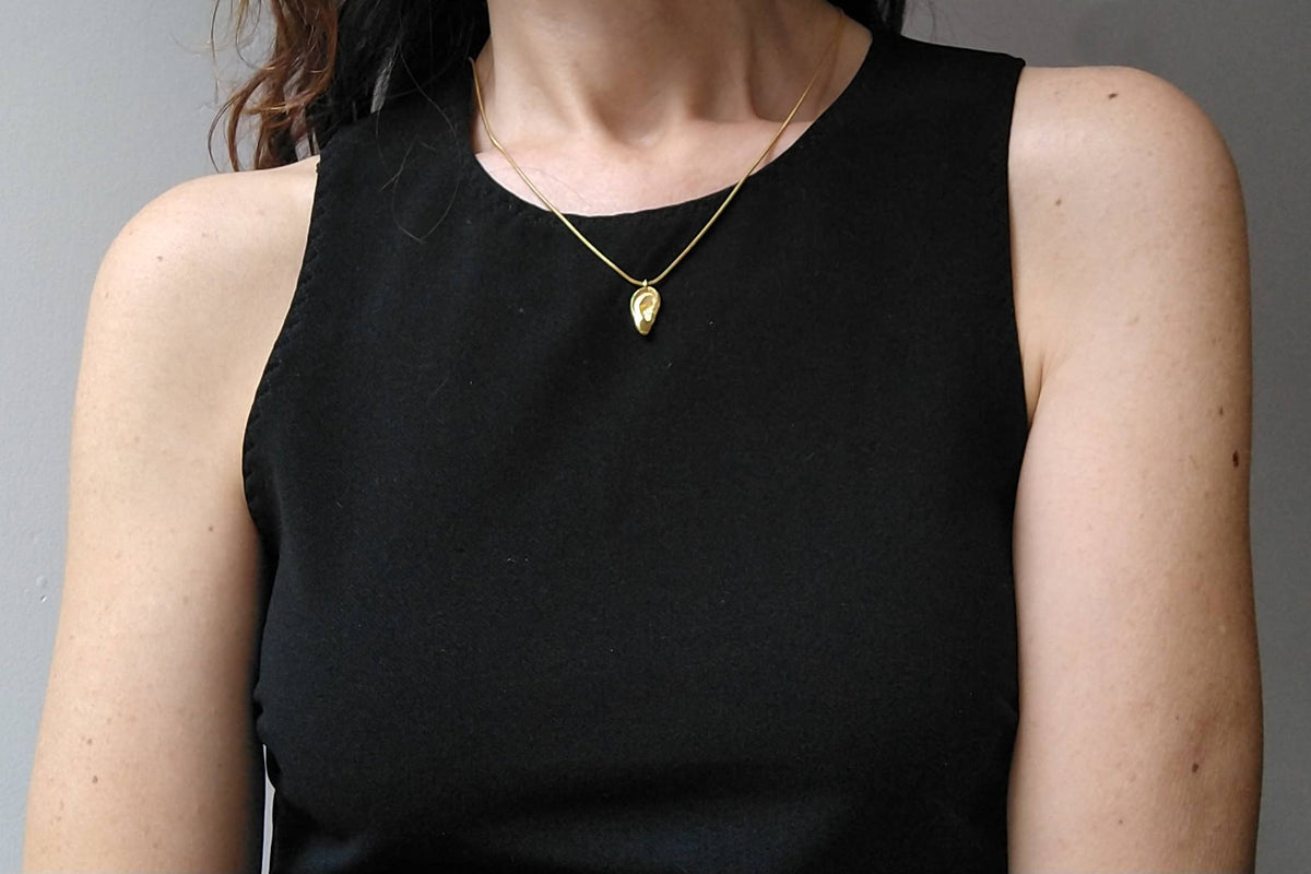 Sculptural necklace, Rene necklace, surreal jewelry: Large