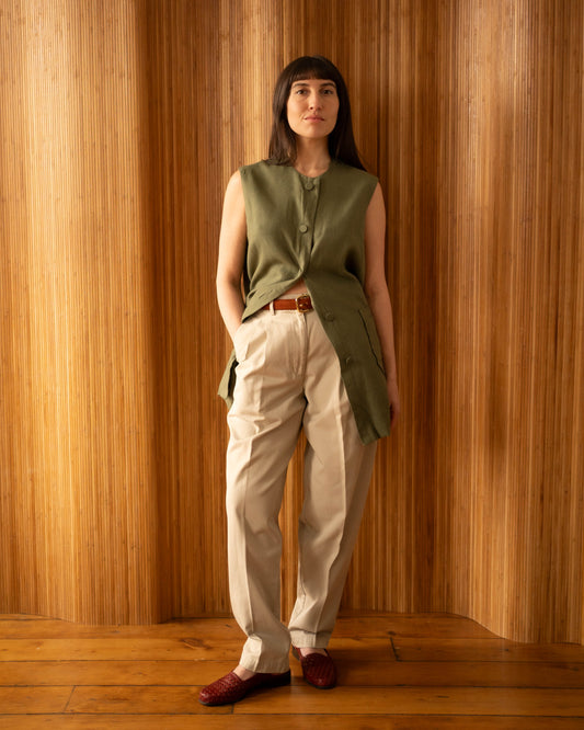 LL Bean beige khaki trousers