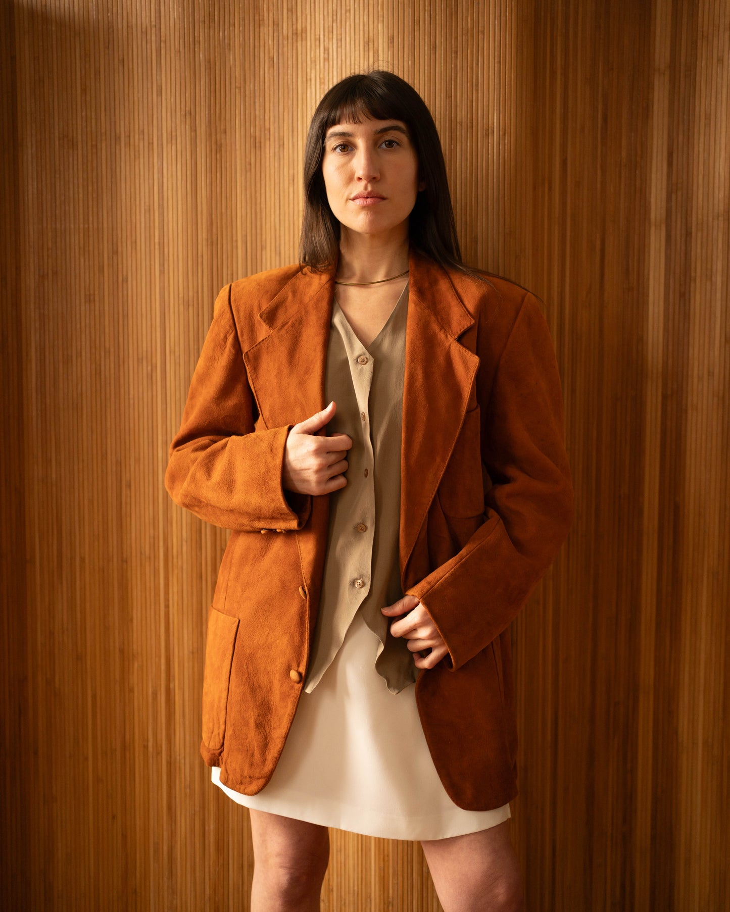 Votre Nom white mini skort