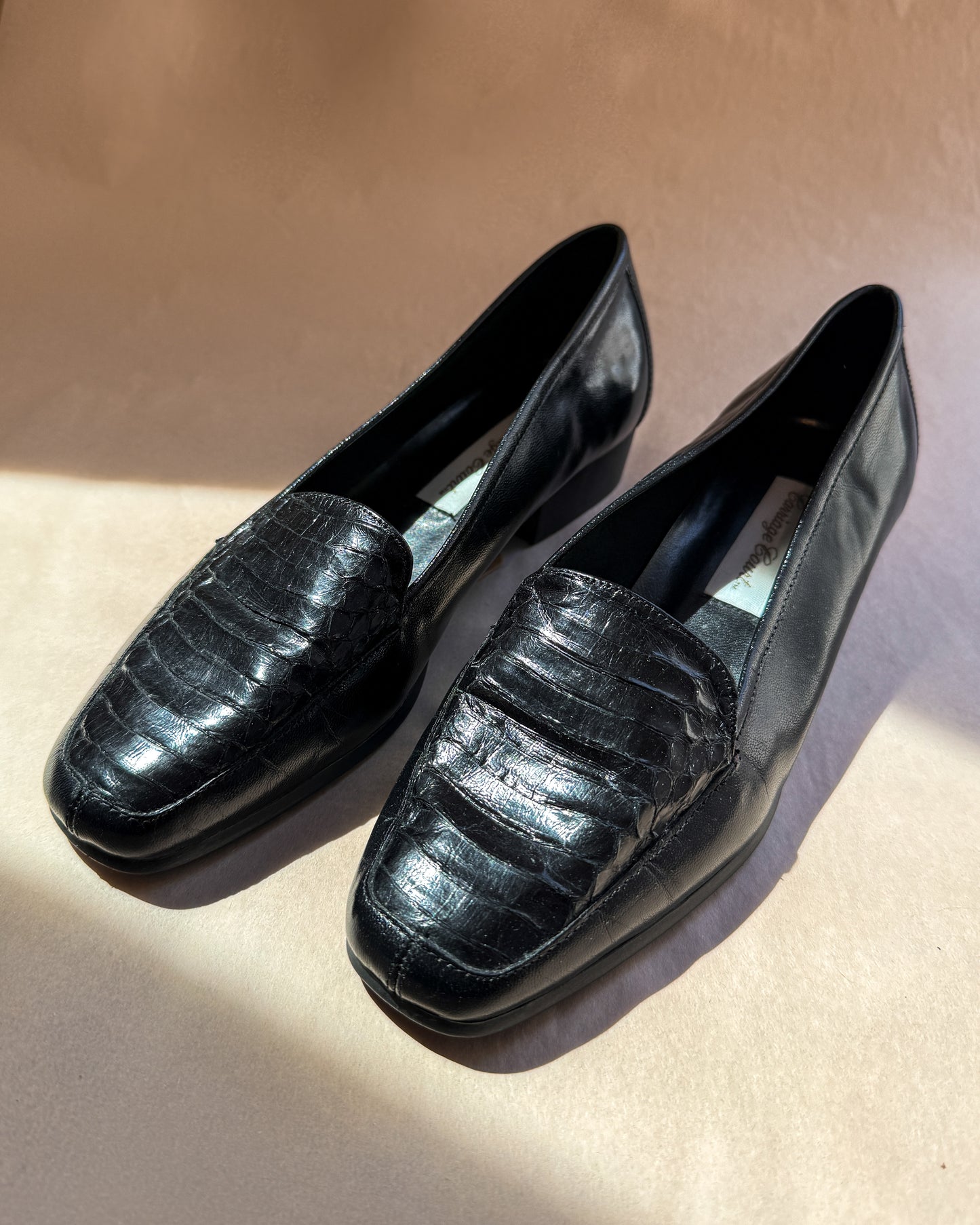 Carriage Court snake loafers