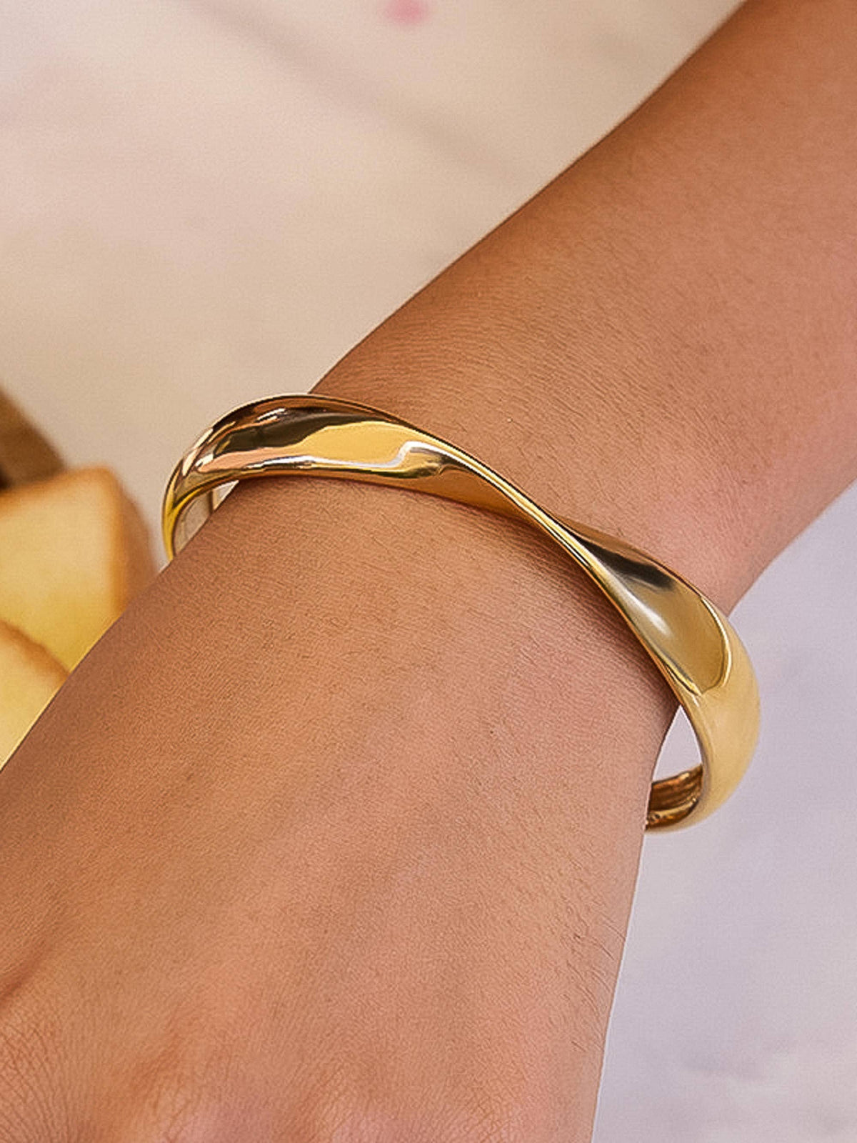 Fioren Sleek Twist Cuff Bracelet