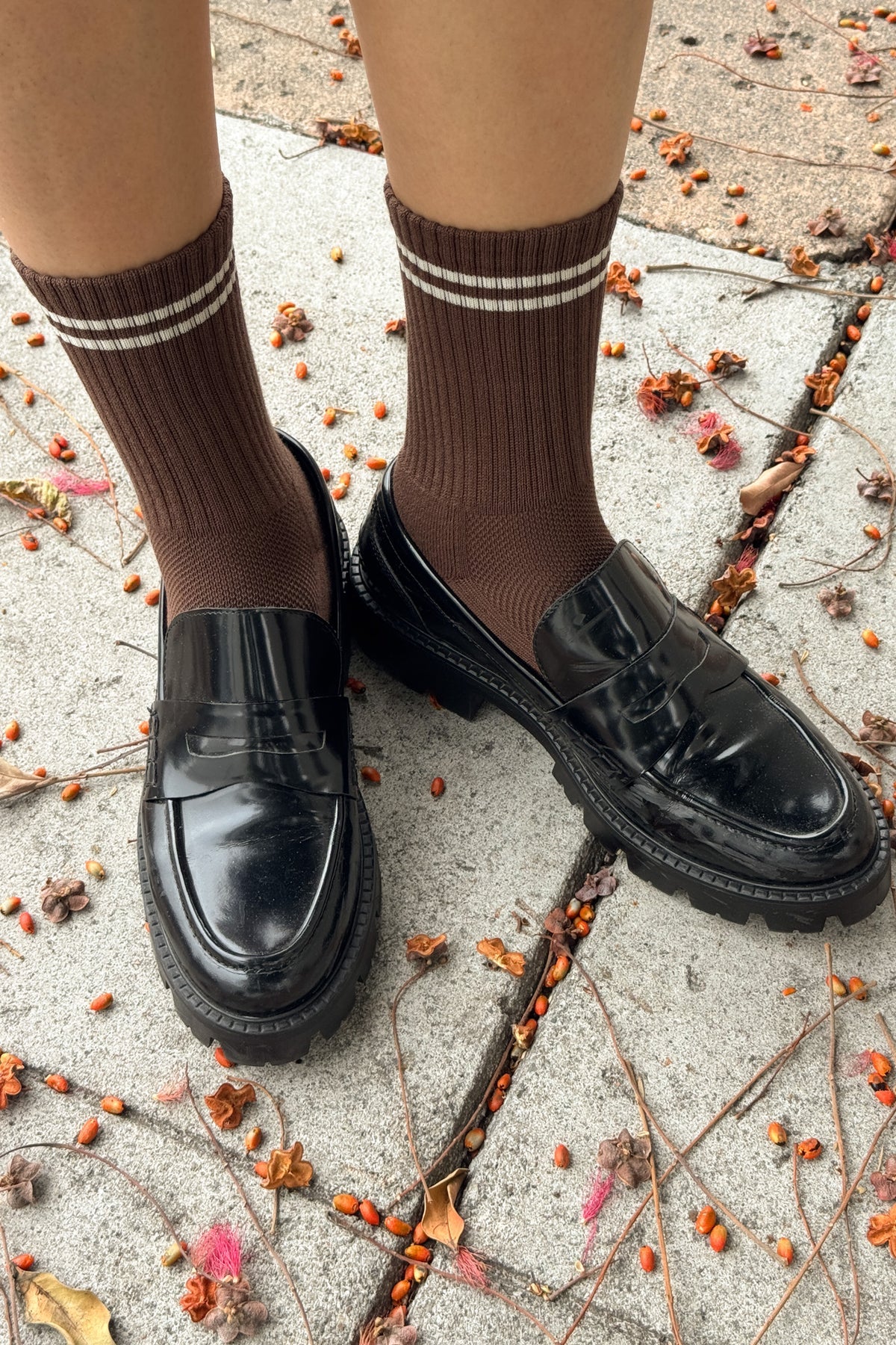 Boyfriend sock: brown