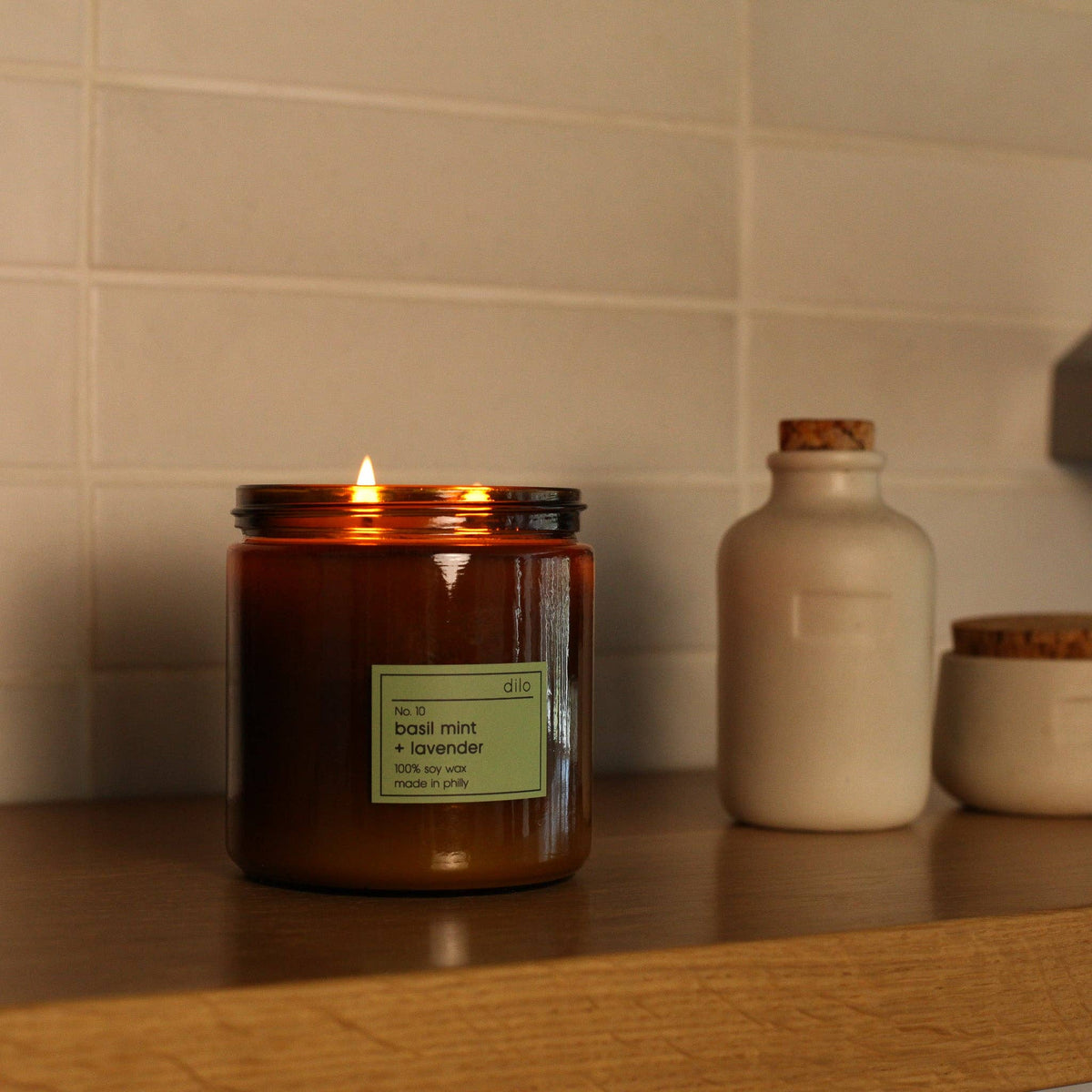 No. 10 - Basil Mint + Lavender Candle: 3.5oz