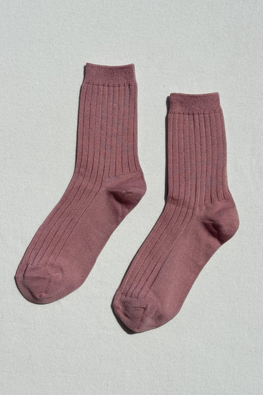 Her socks - desert rose