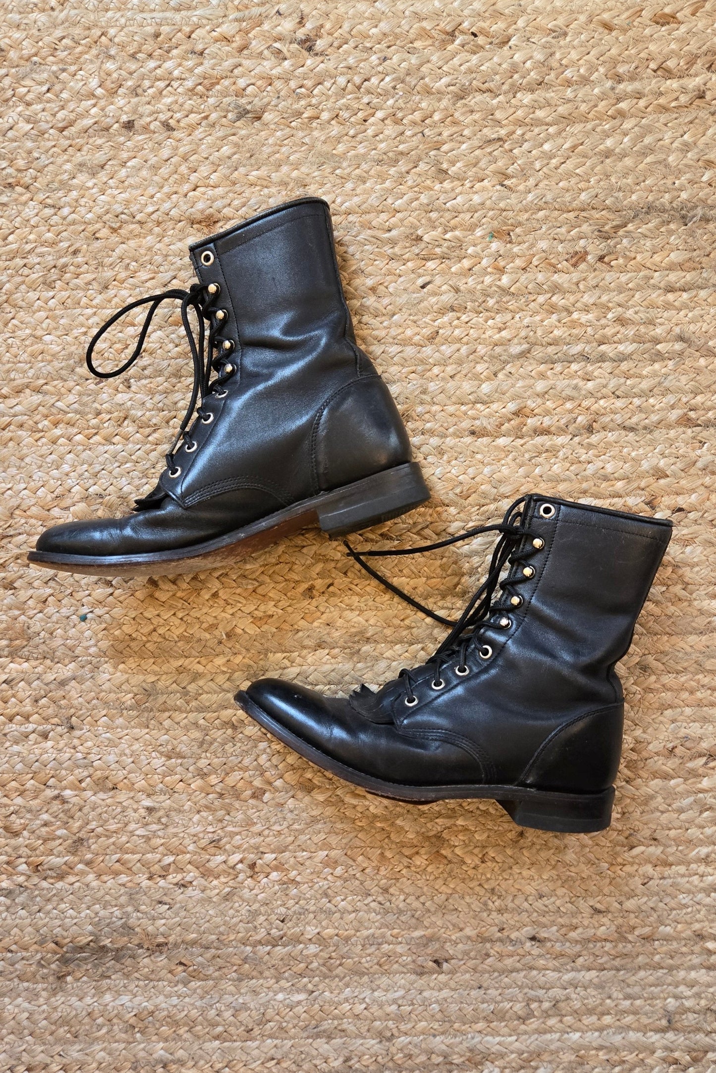 Justin black roper boots