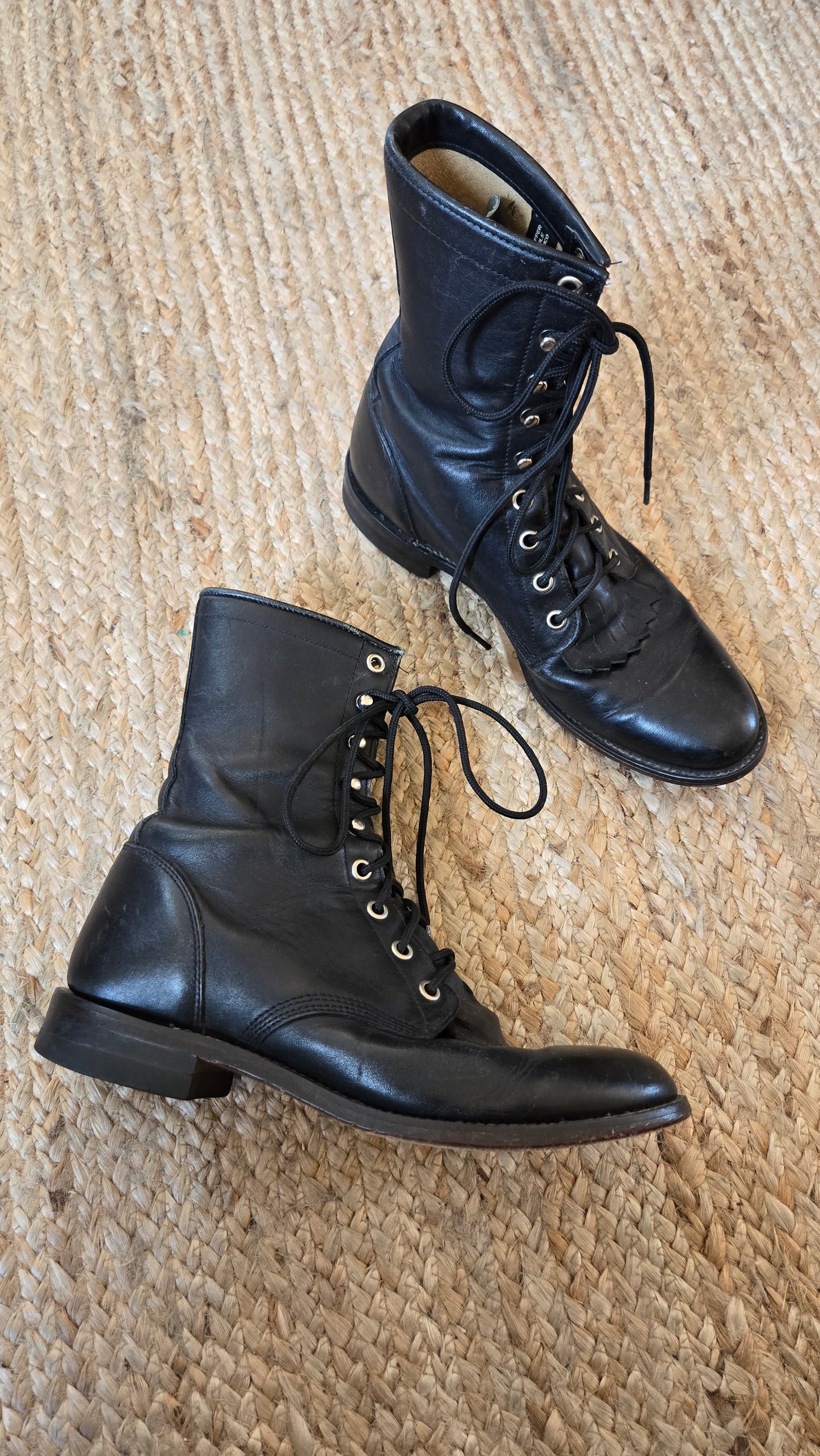 Justin black roper boots