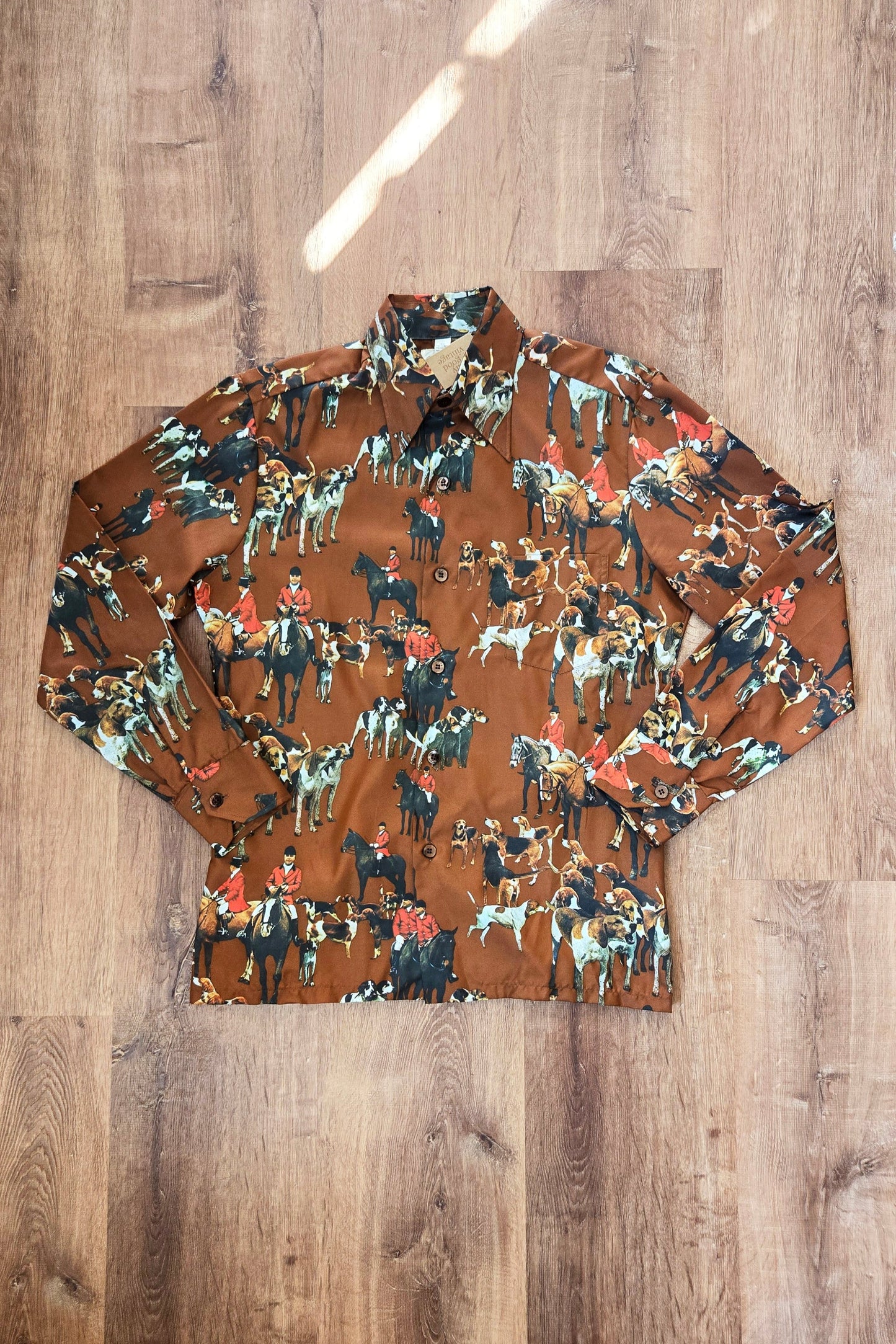 Furman's fox hunt print shirt