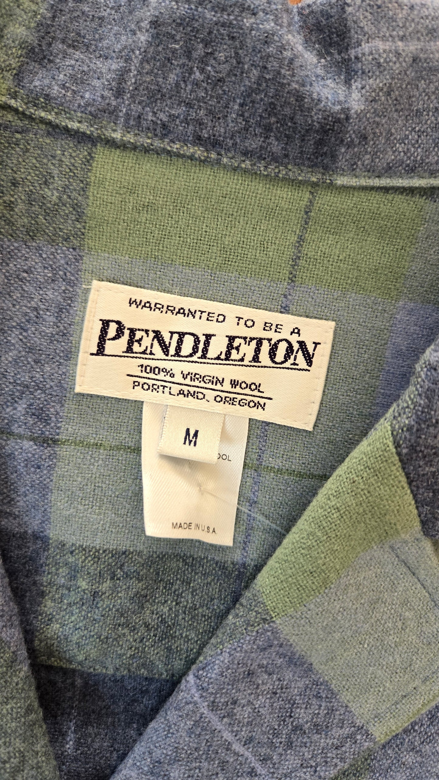 Pendleton blue plaid chore jacket