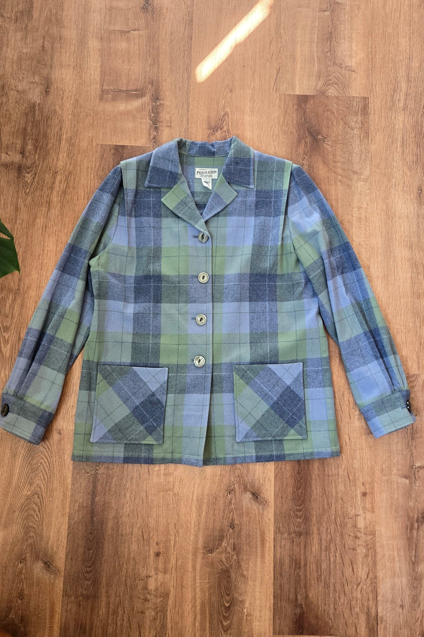 Pendleton blue plaid chore jacket