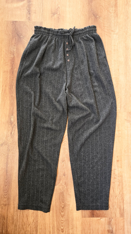 LA Gold grey pinstripe lounge pants