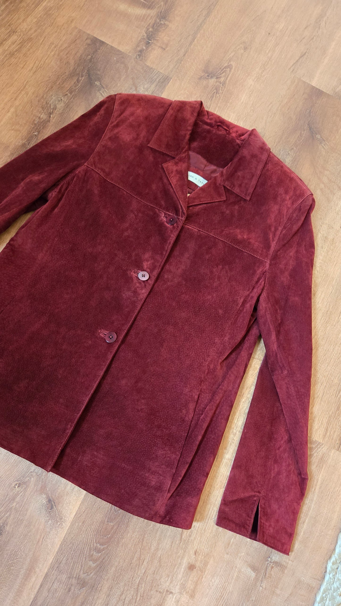 Lord & Taylor rust suede jacket