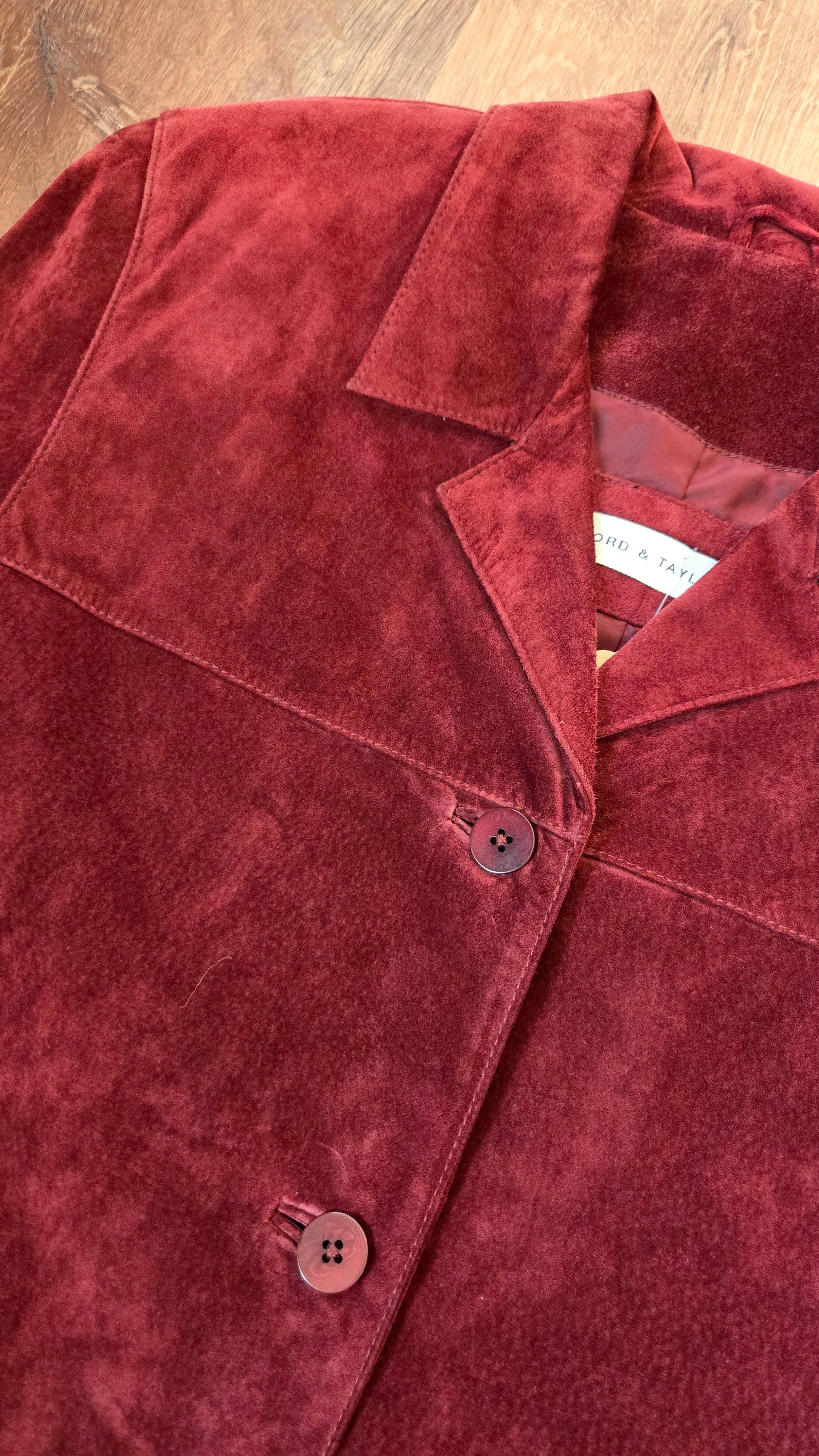 Lord & Taylor rust suede jacket