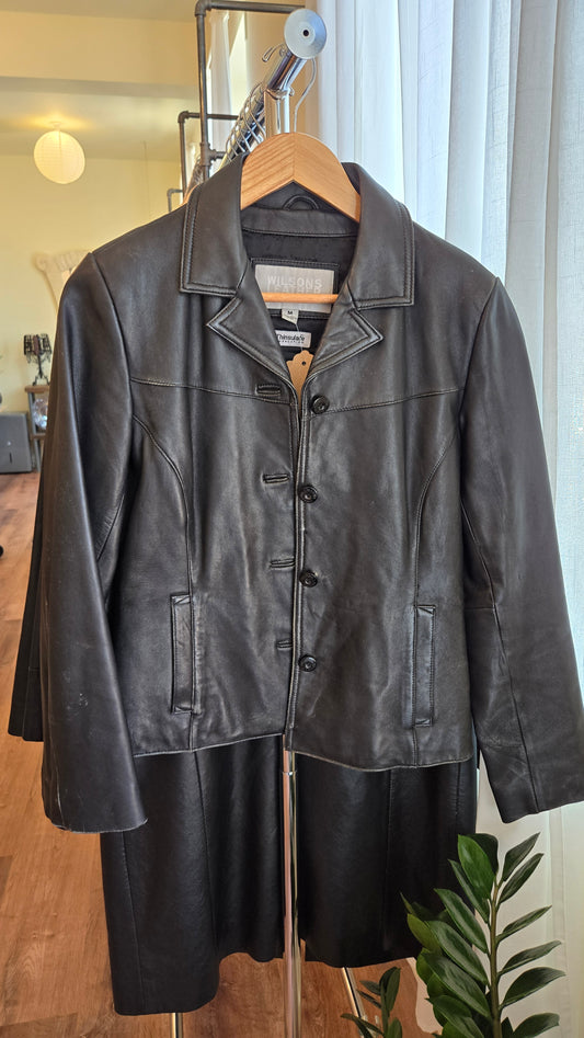 Wilson's black leather jacket