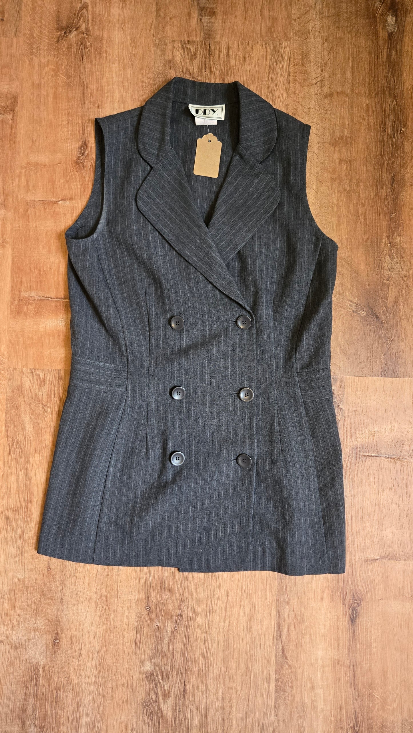 DBY pinstripe vest suit