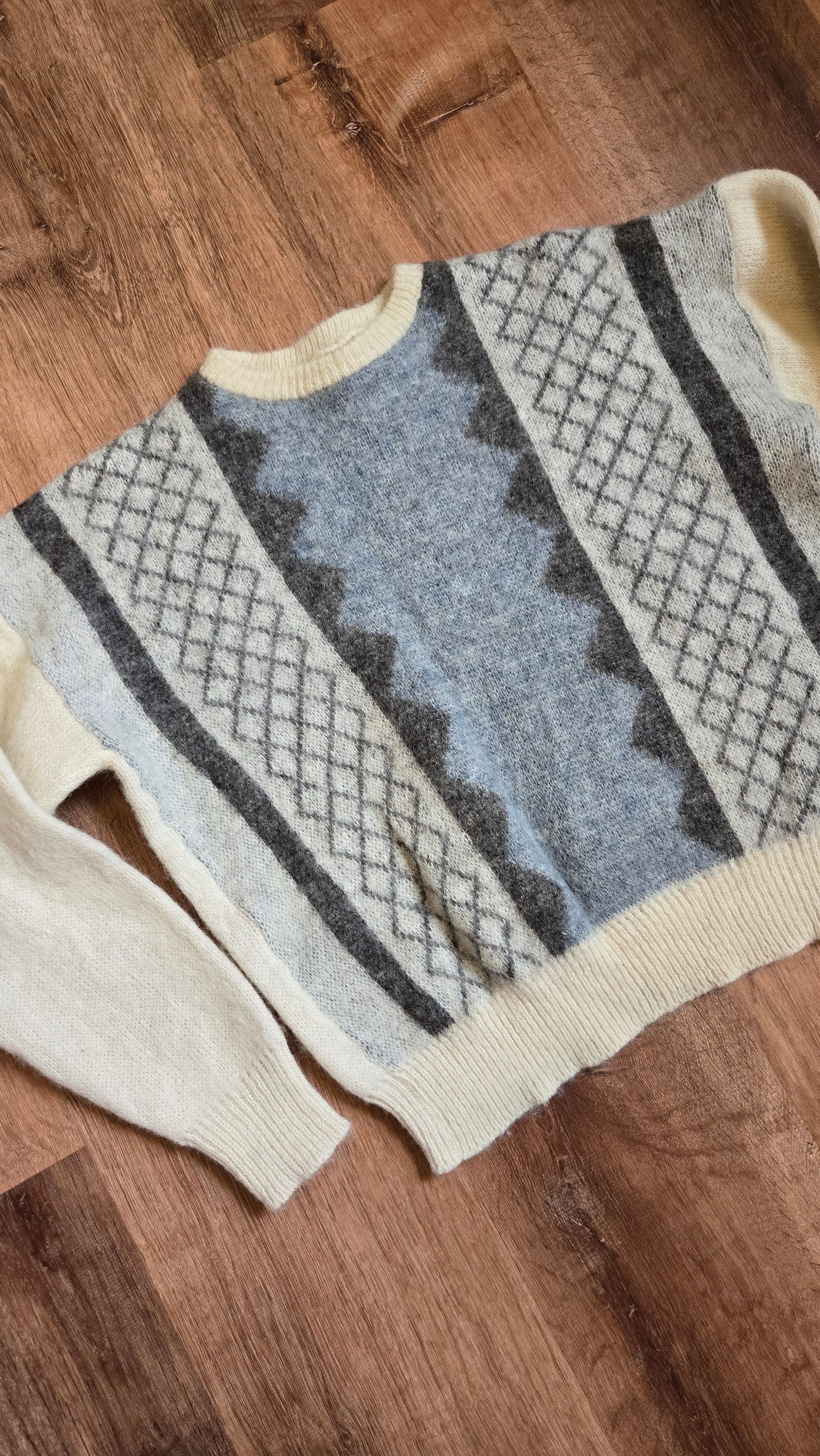 Cream Icelandic-style sweater